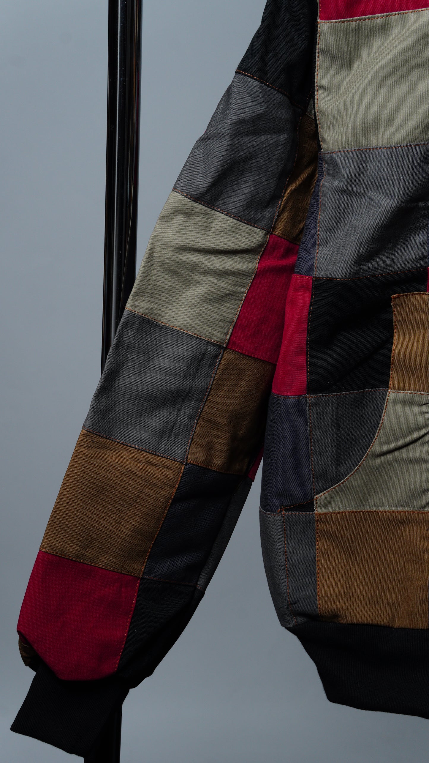 Checkered Patchwork Jacket Size M