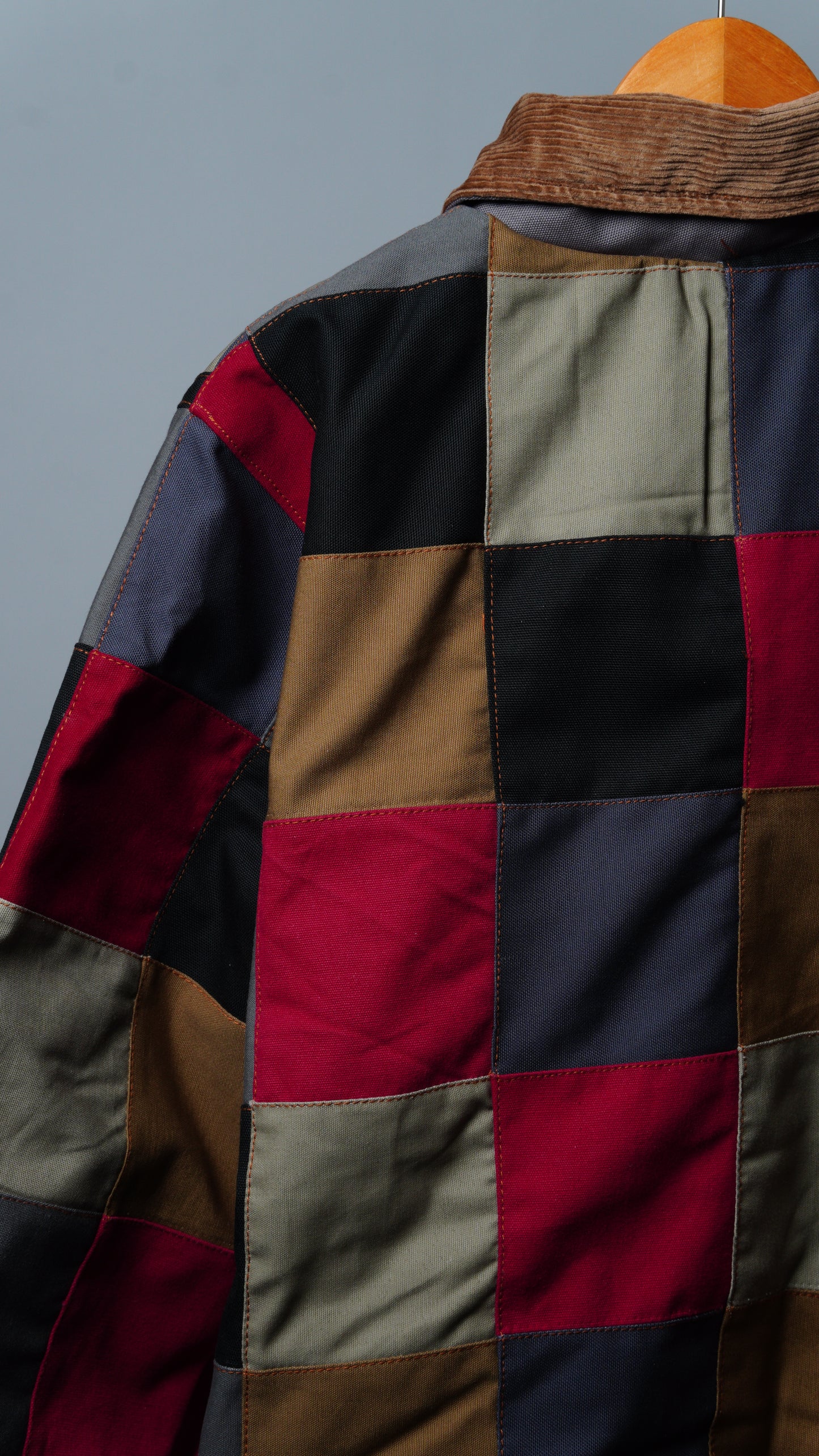 Checkered Patchwork Jacket Size M
