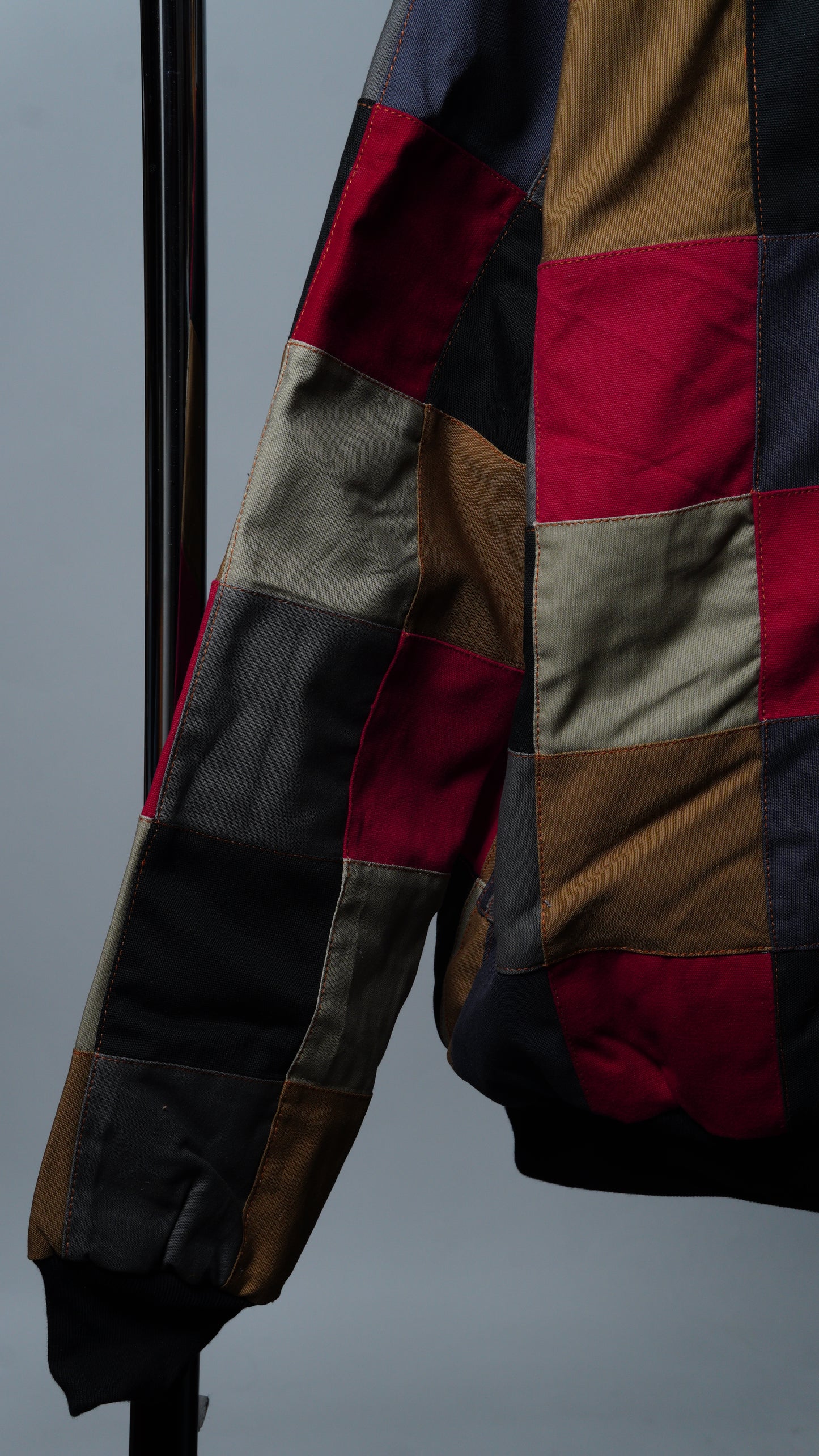 Checkered Patchwork Jacket Size M