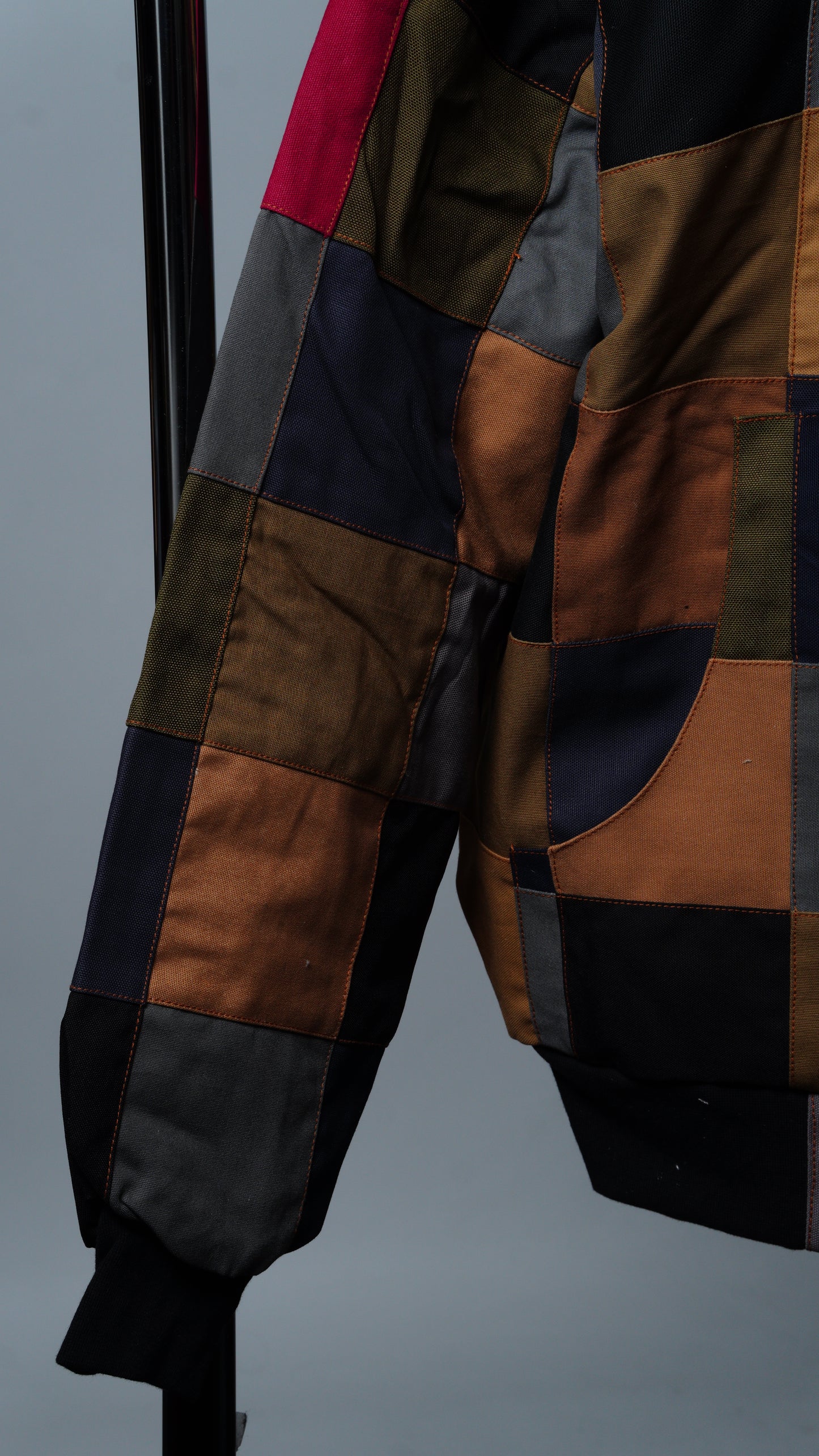 Checkered Patchwork Jacket Size M