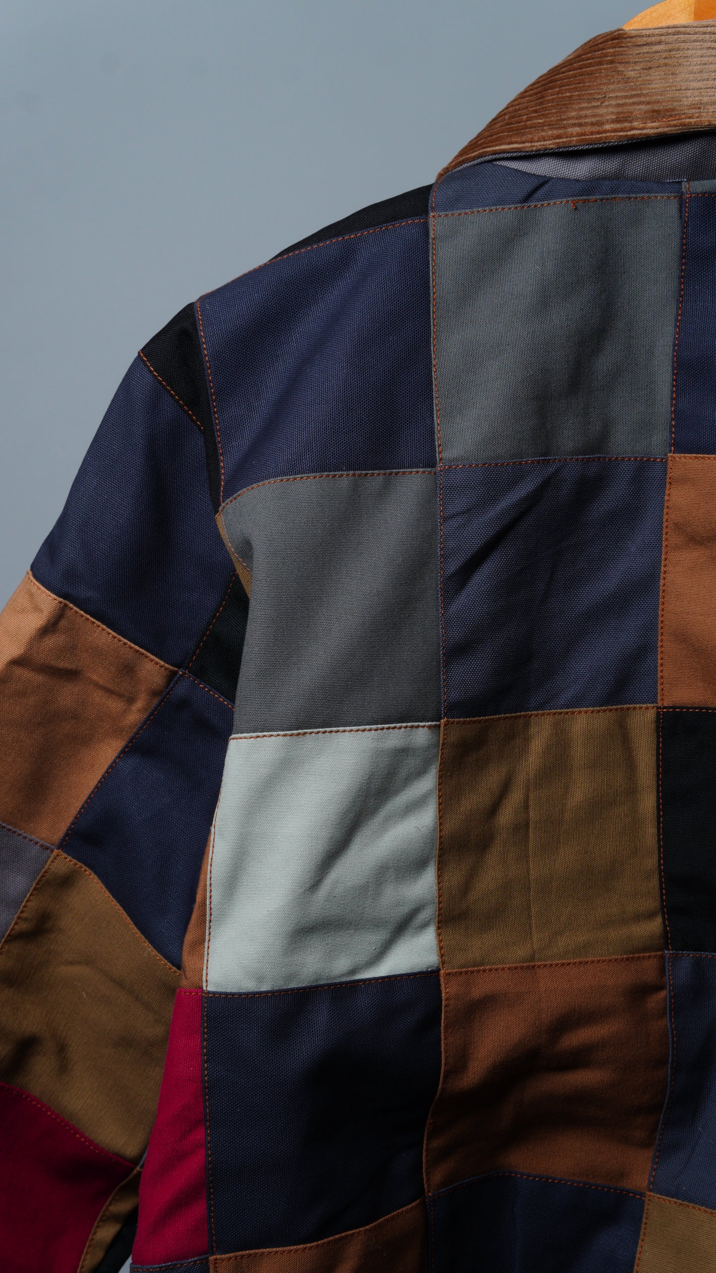 Checkered Patchwork Jacket Size M
