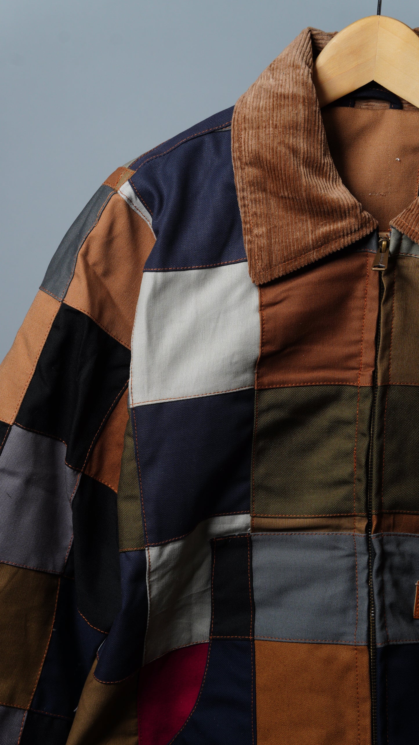 Checkered Patchwork Jacket Size M