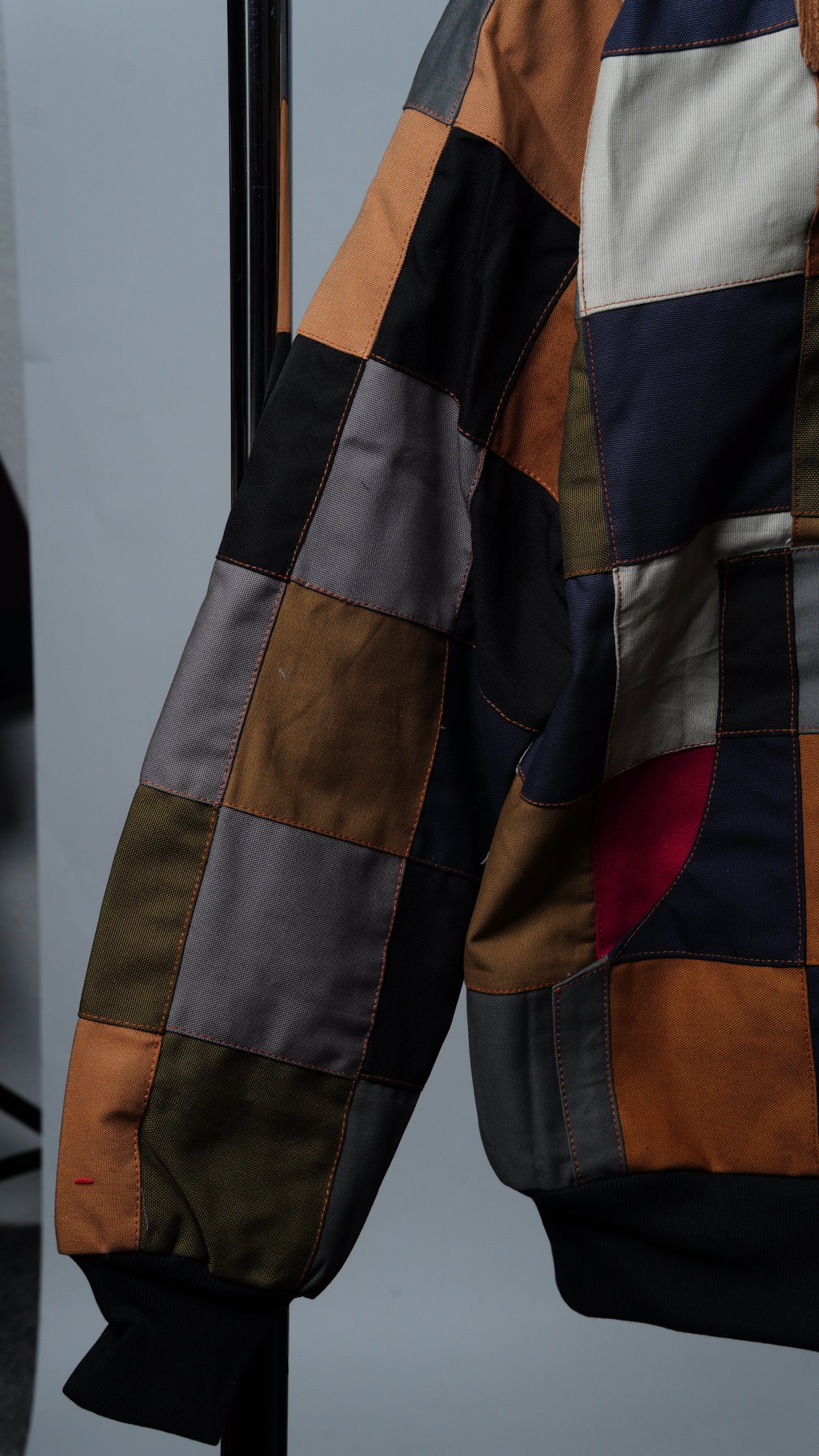 Checkered Patchwork Jacket Size M