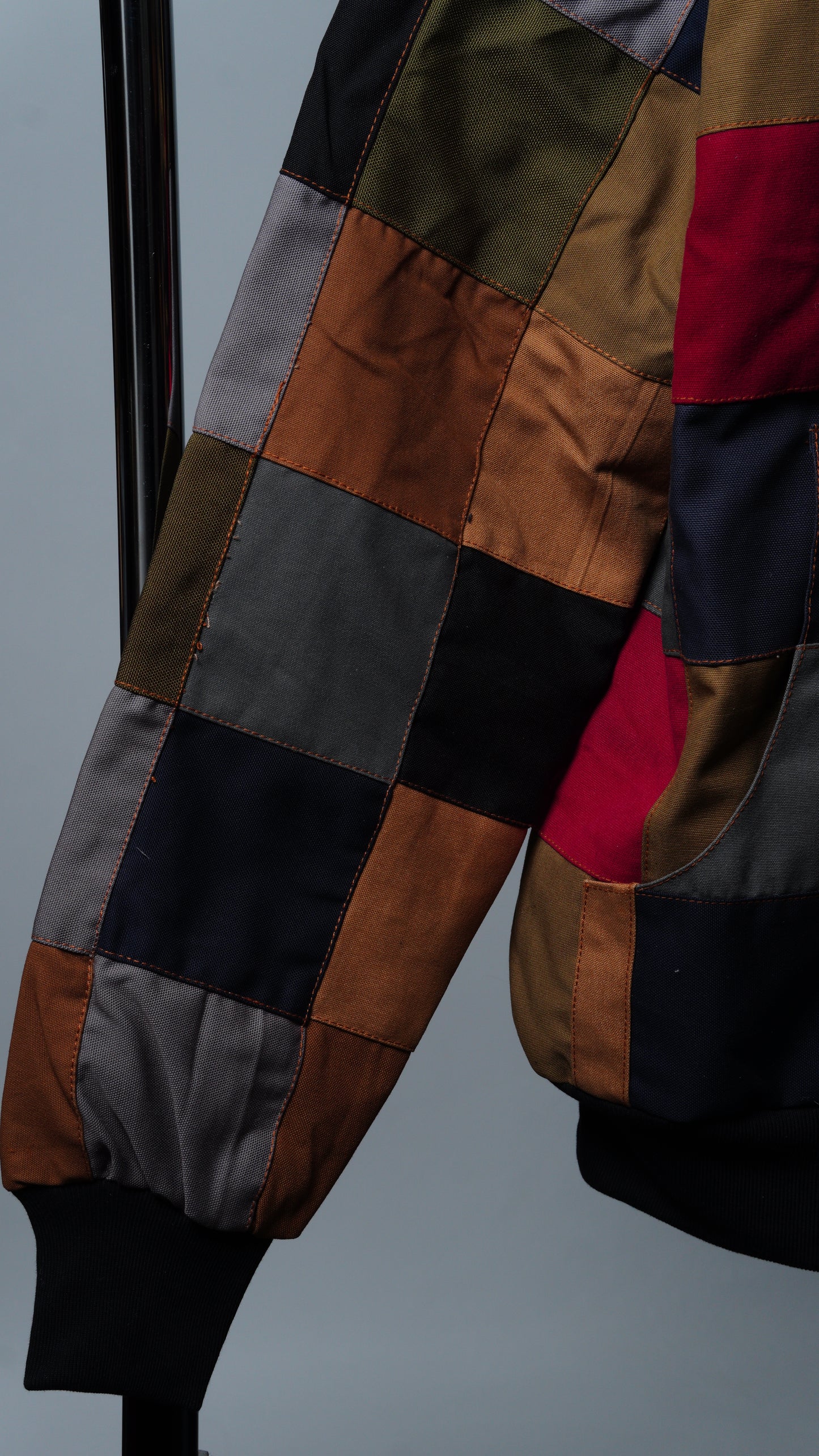 Checkered Patchwork Jacket Size M