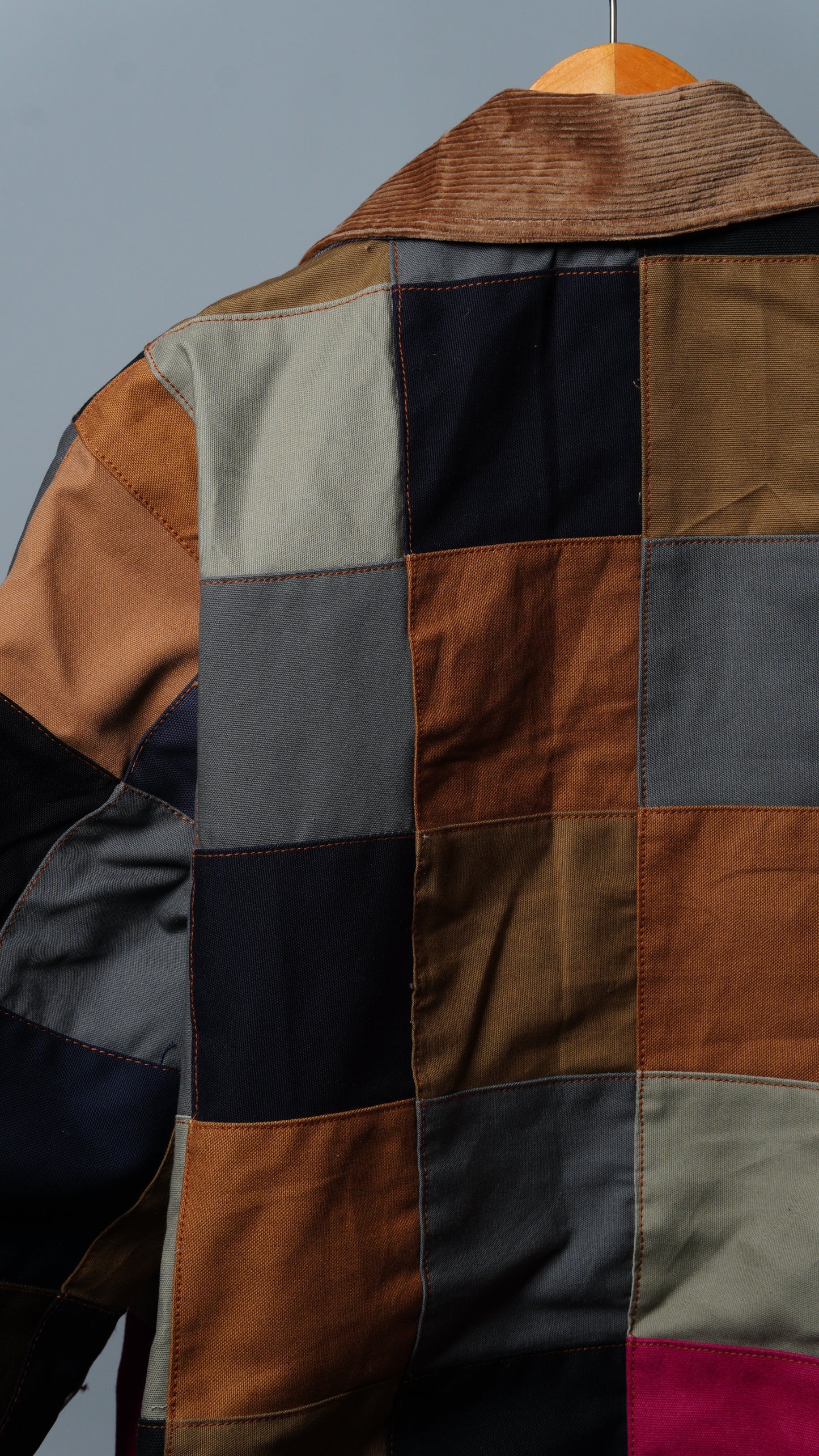 Checkered Patchwork Jacket Size M