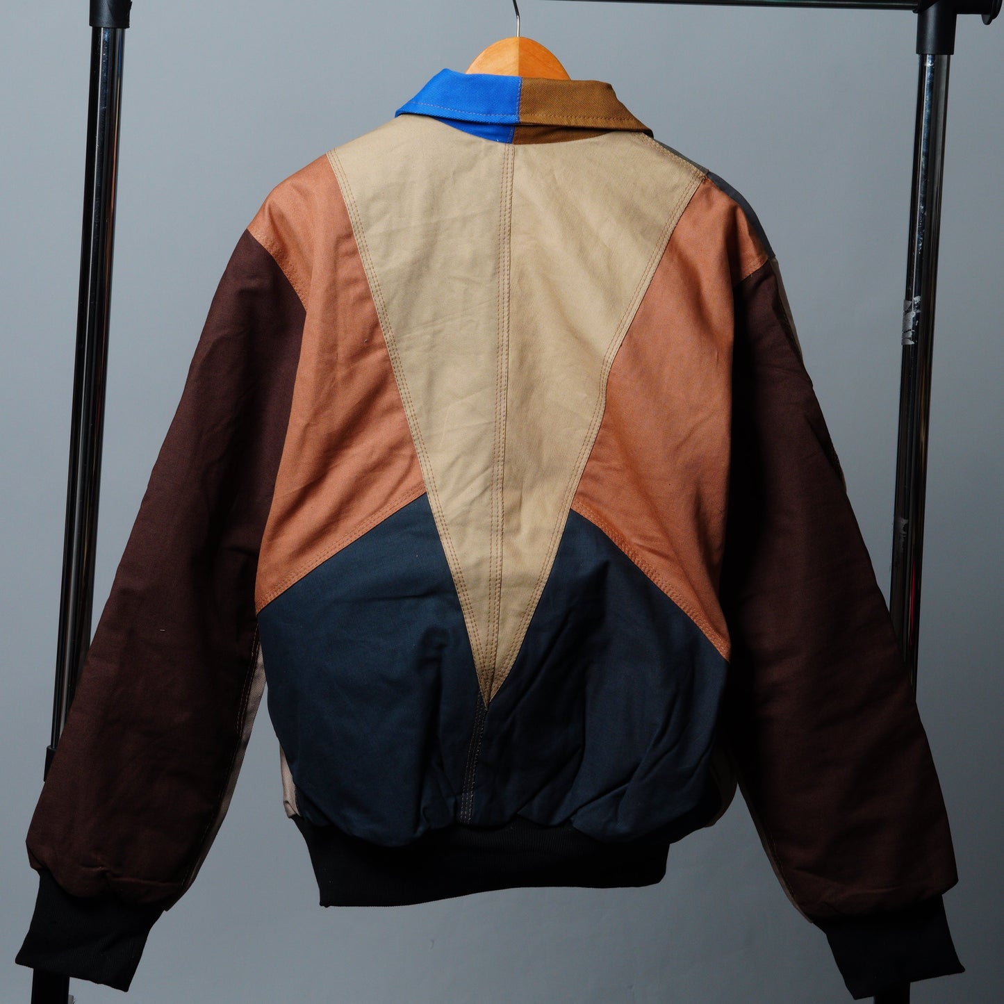 Workwear Colorblock Geometric Jacket Size L