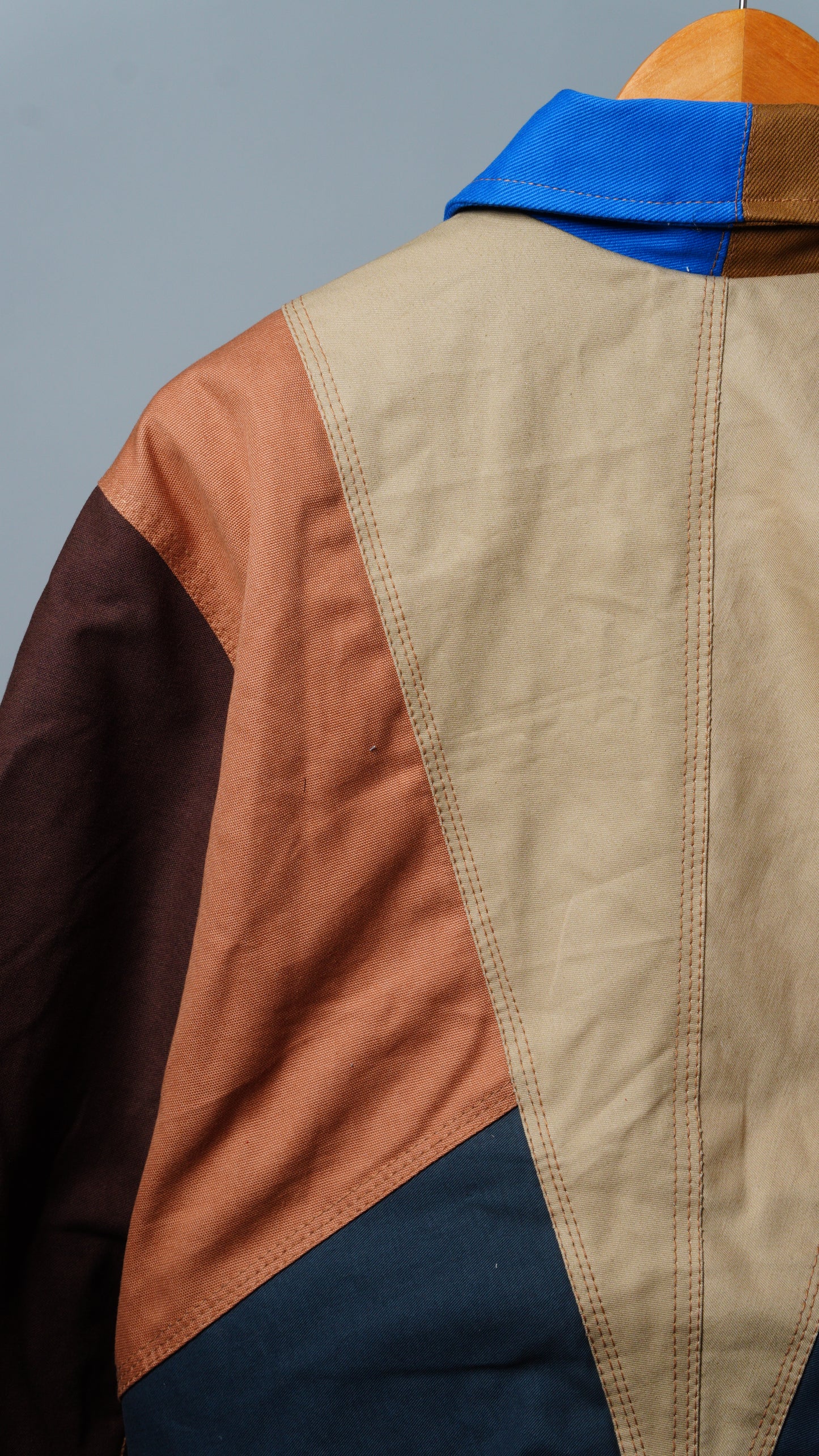 Workwear Colorblock Geometric Jacket Size L