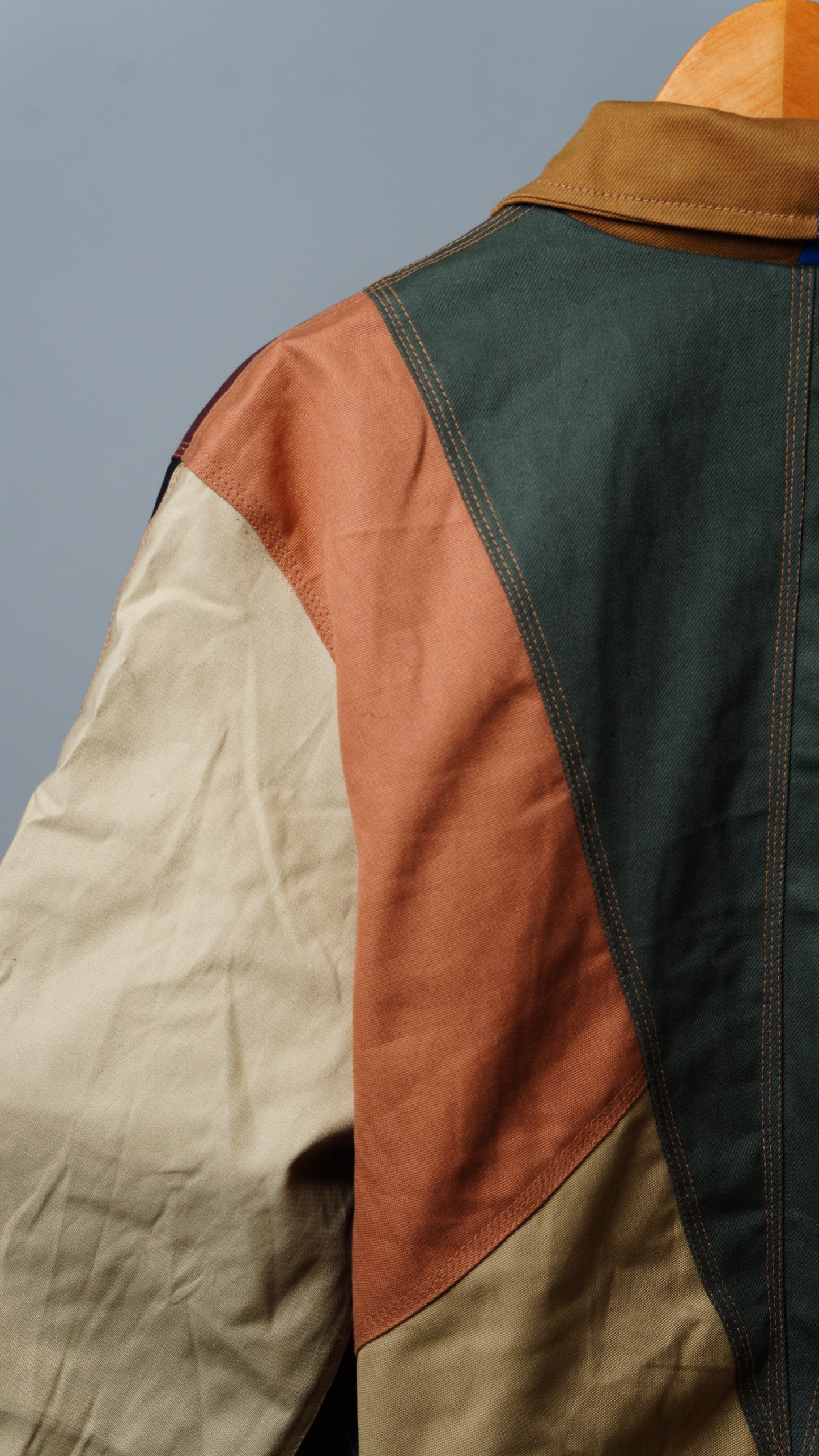 Workwear Colorblock Geometric Jacket Size L