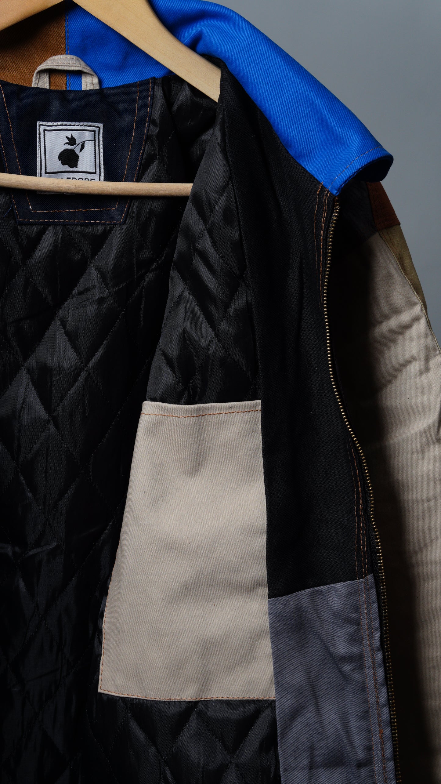 Workwear Colorblock Geometric Jacket Size L
