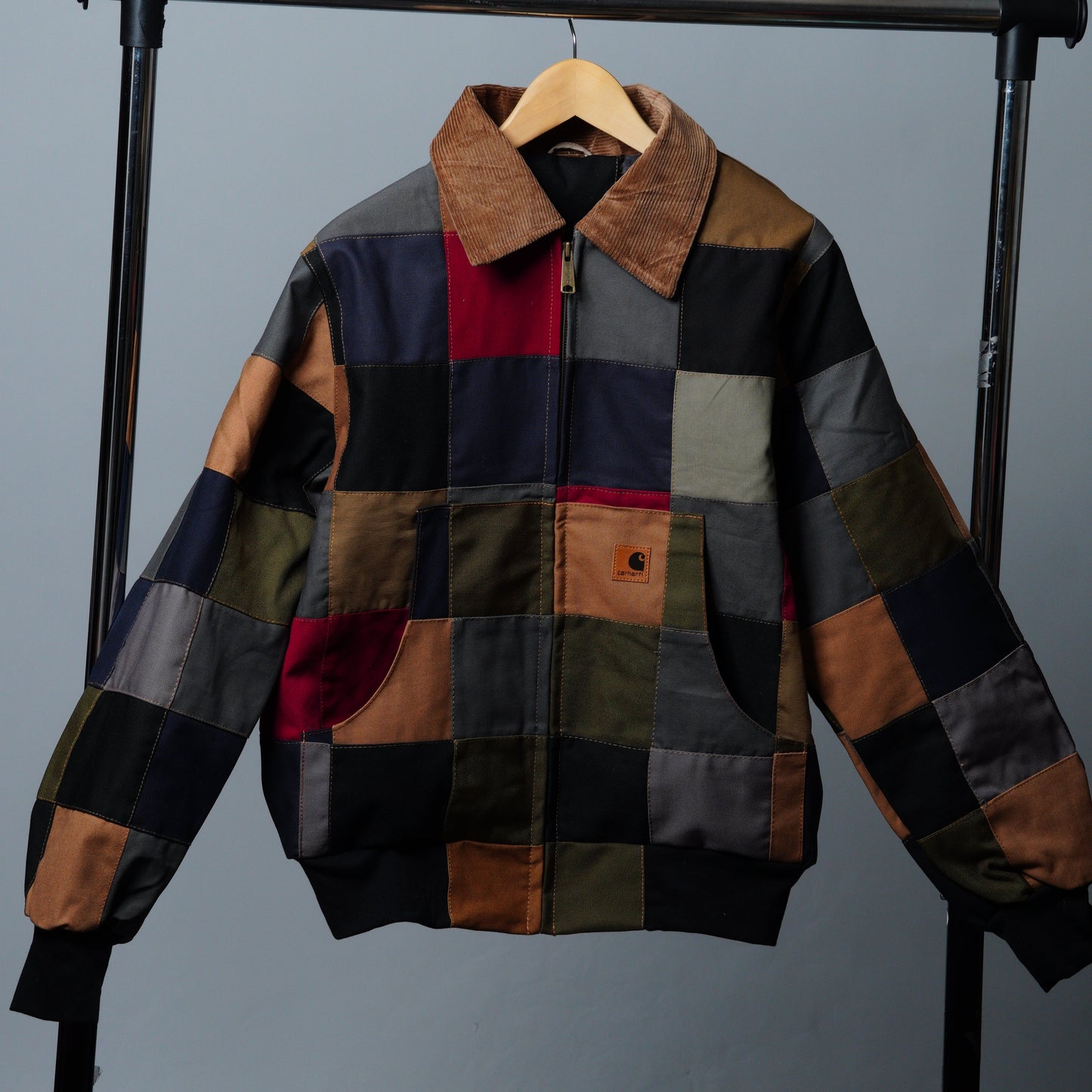 Checkered Patchwork Jacket Size S