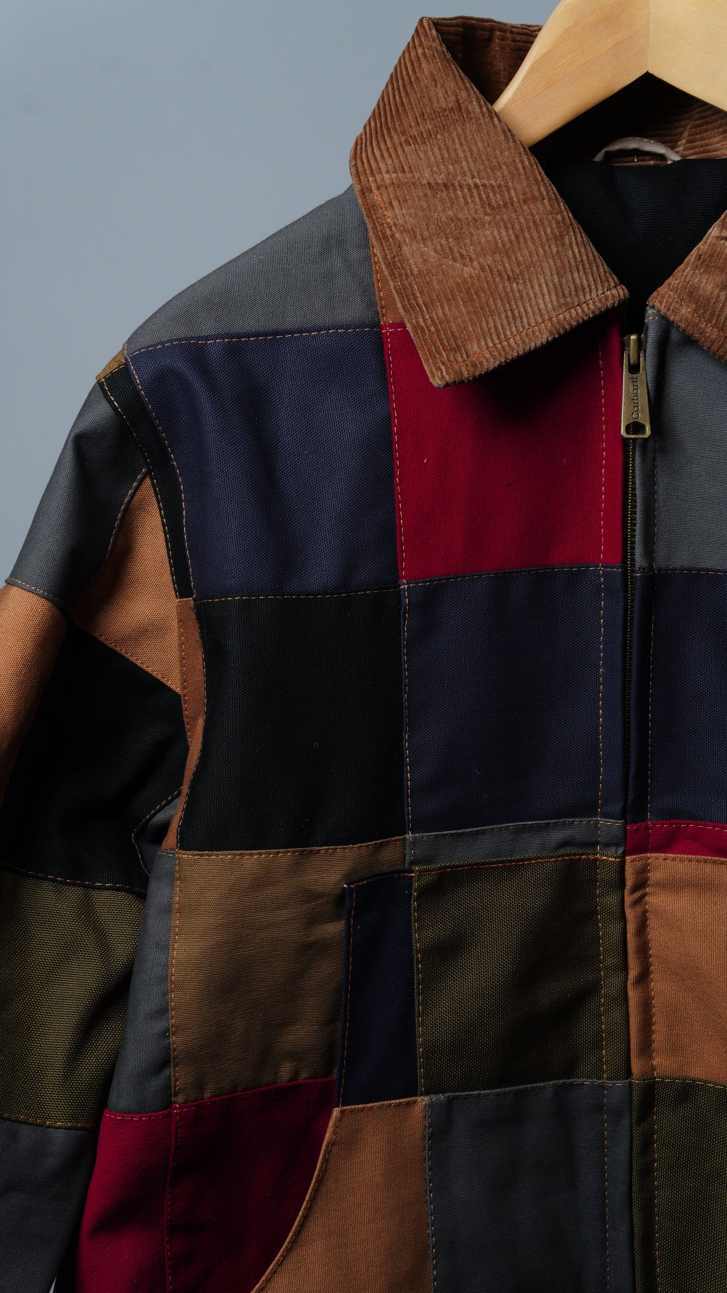 Checkered Patchwork Jacket Size S