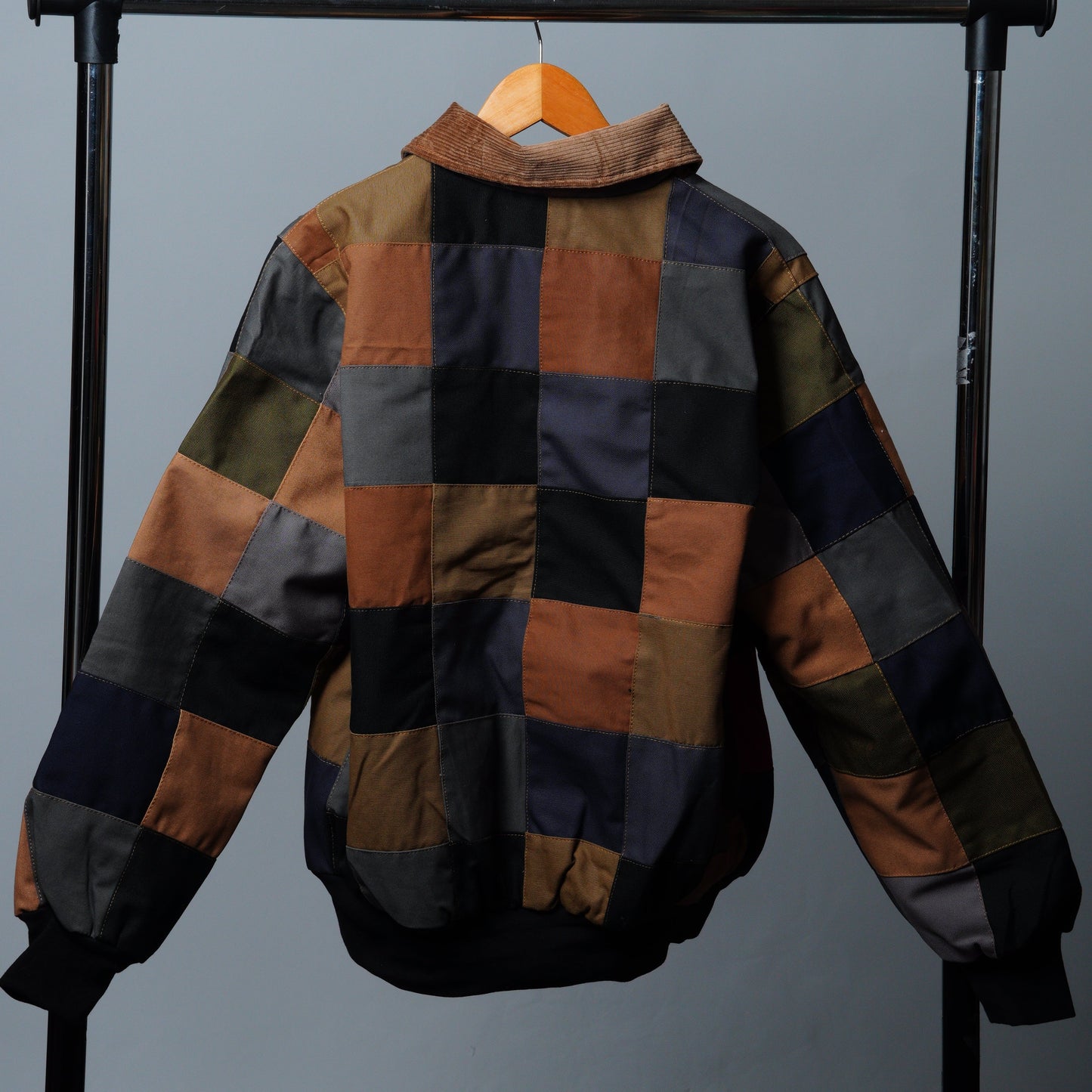 Checkered Patchwork Jacket Size S