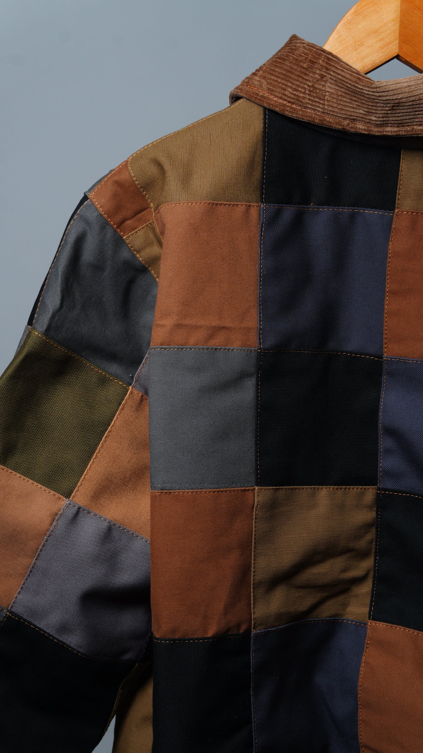 Checkered Patchwork Jacket Size S