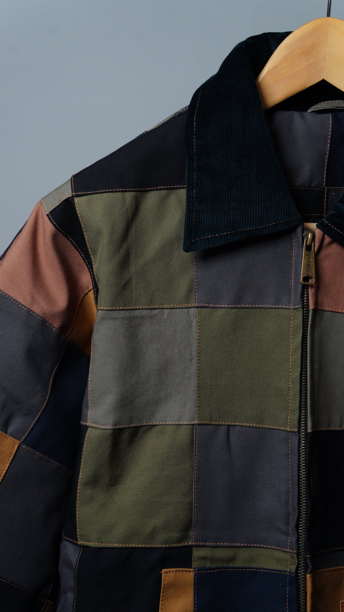 Checkered Patchwork Jacket Size M