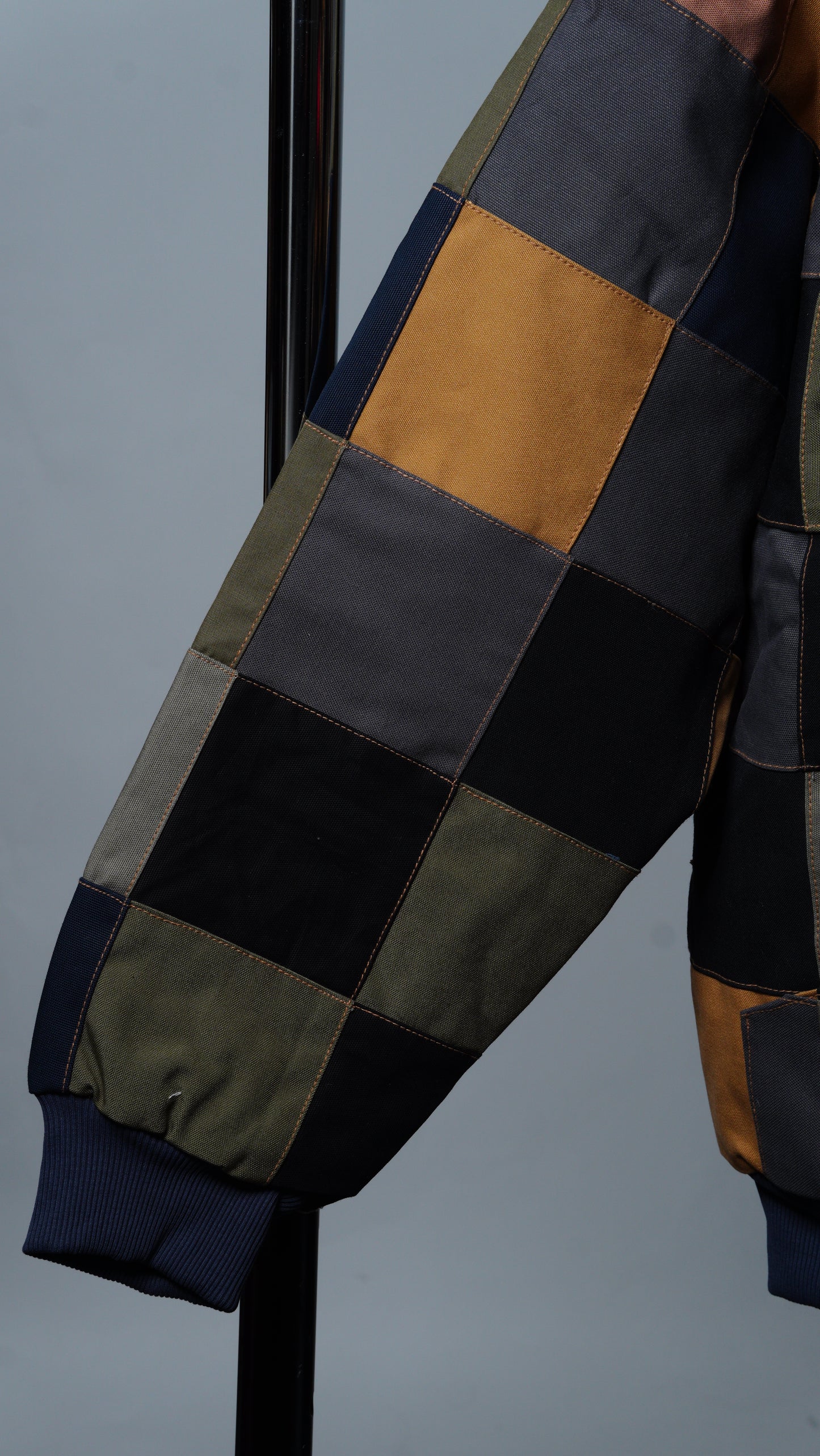 Checkered Patchwork Jacket Size M