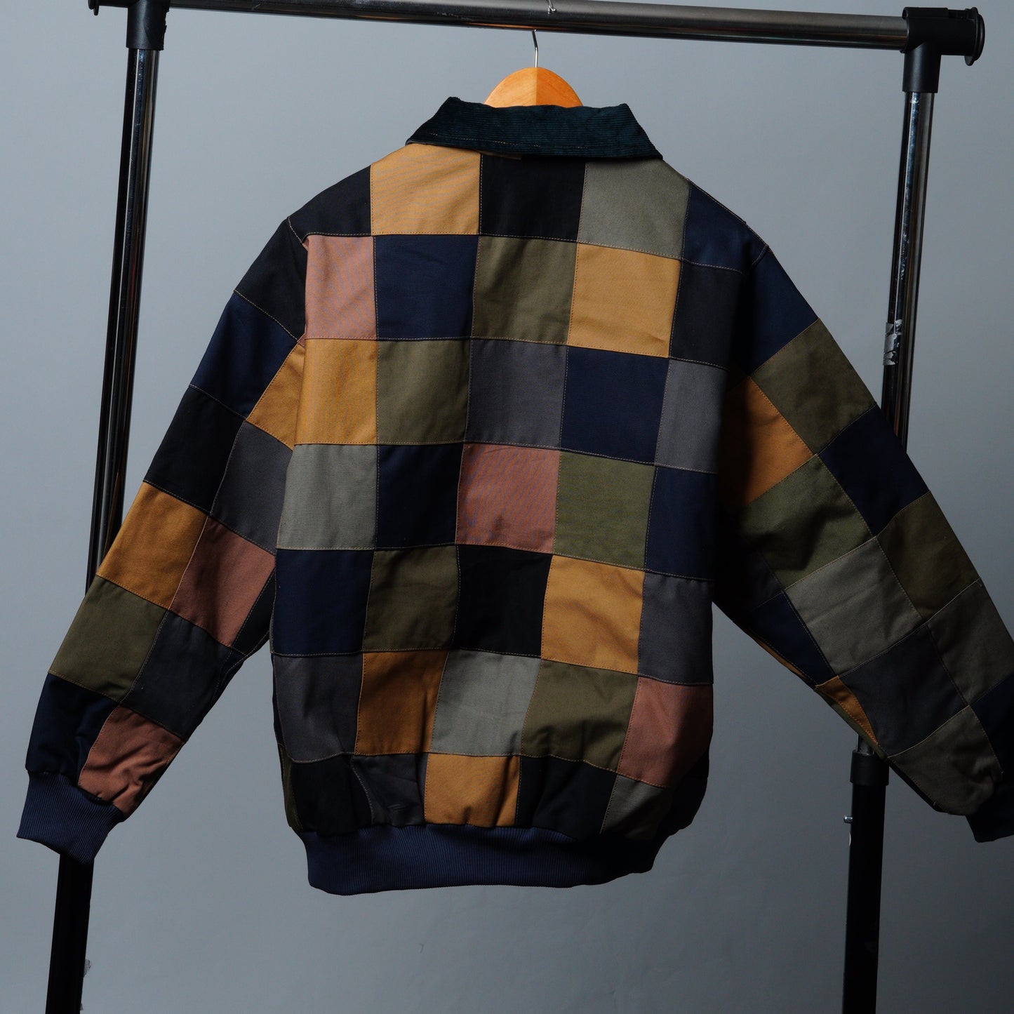 Checkered Patchwork Jacket Size M