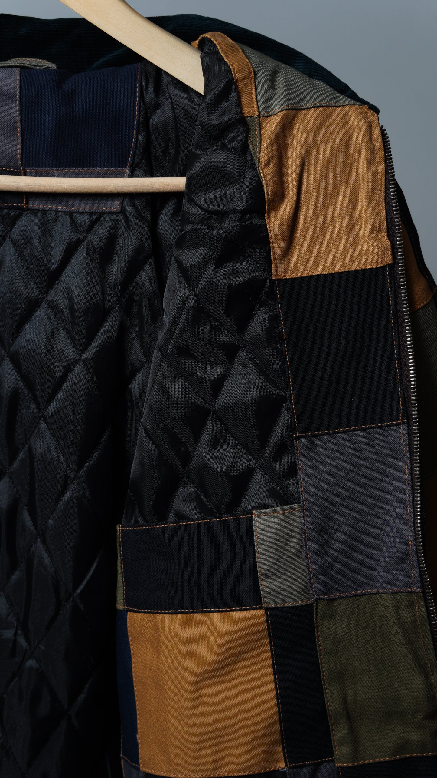 Checkered Patchwork Jacket Size M