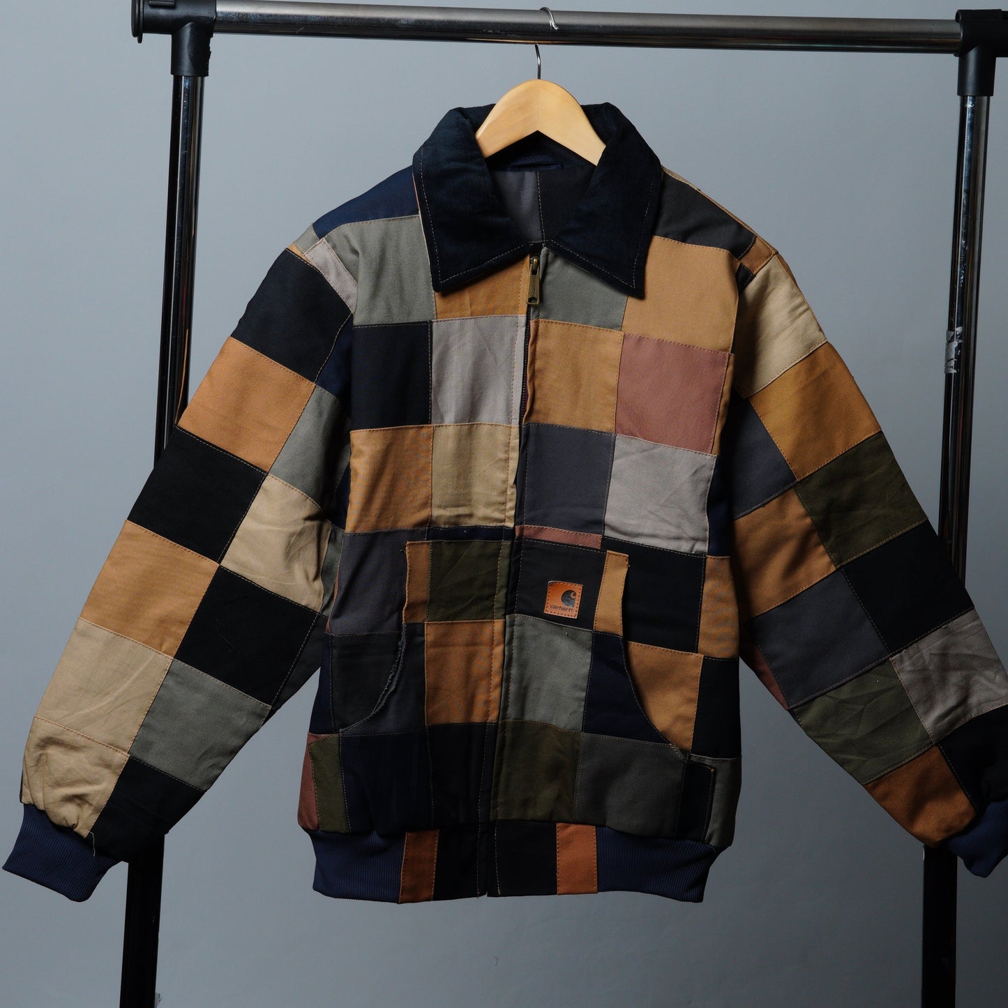 Checkered Patchwork Jacket Size M