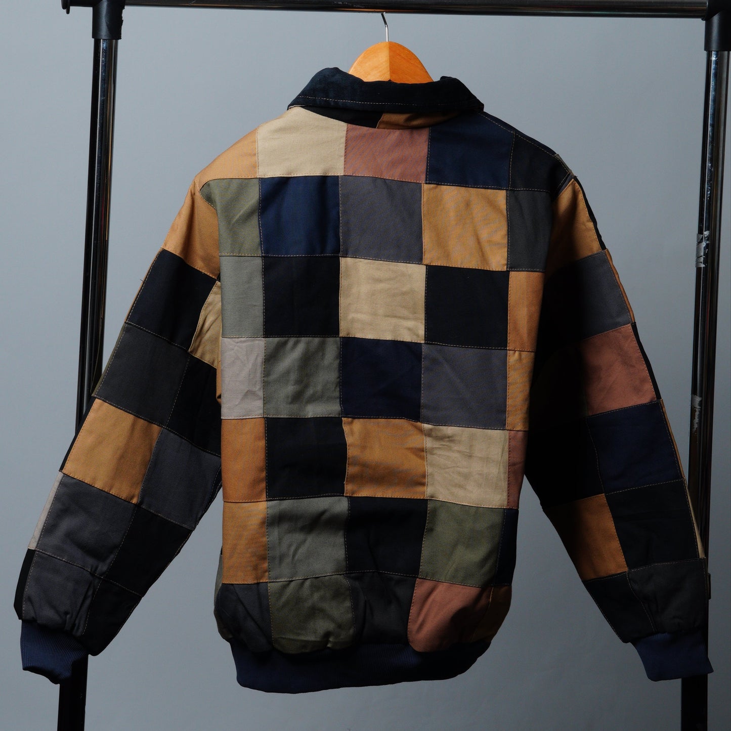 Checkered Patchwork Jacket Size M