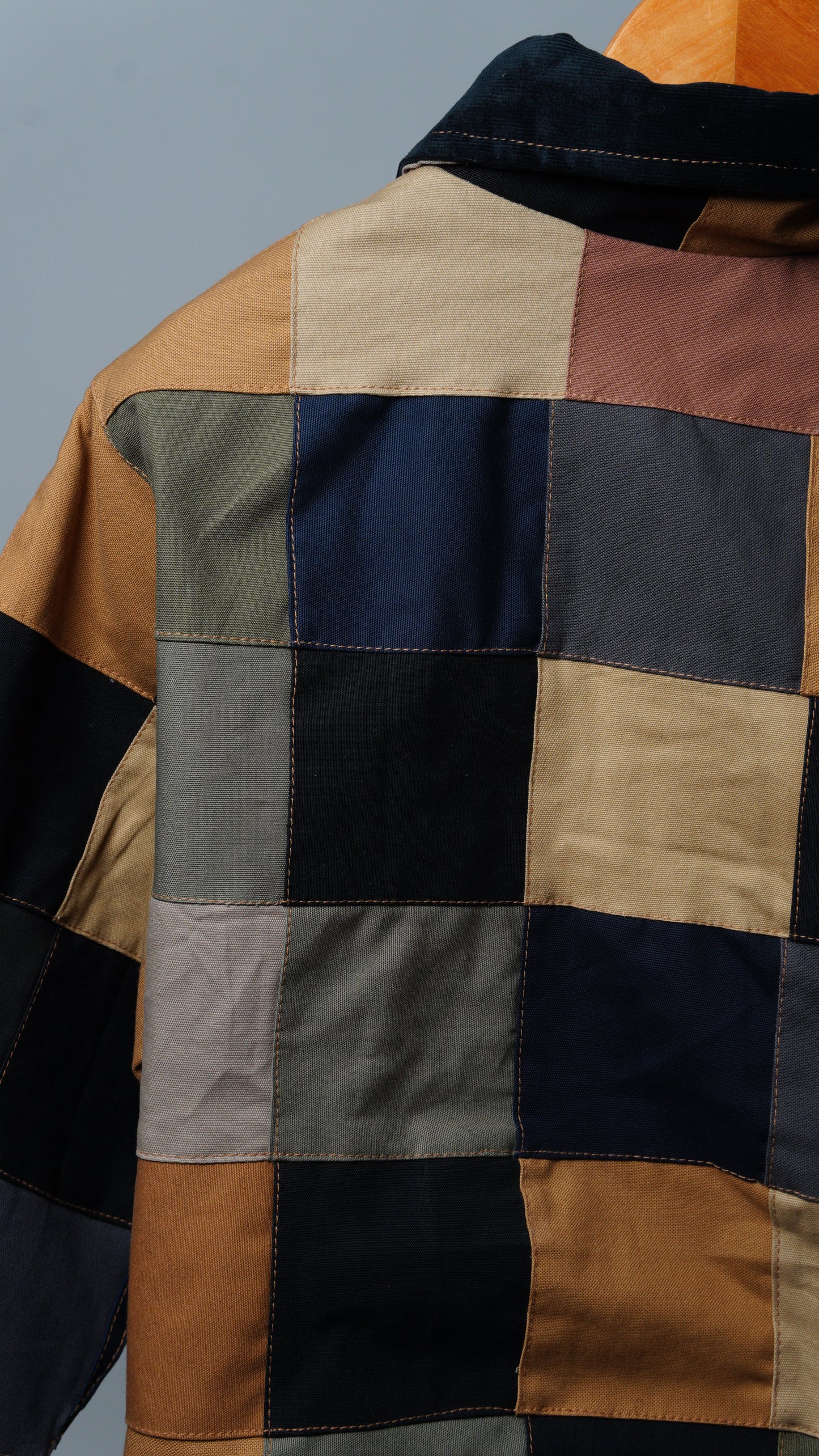 Checkered Patchwork Jacket Size M