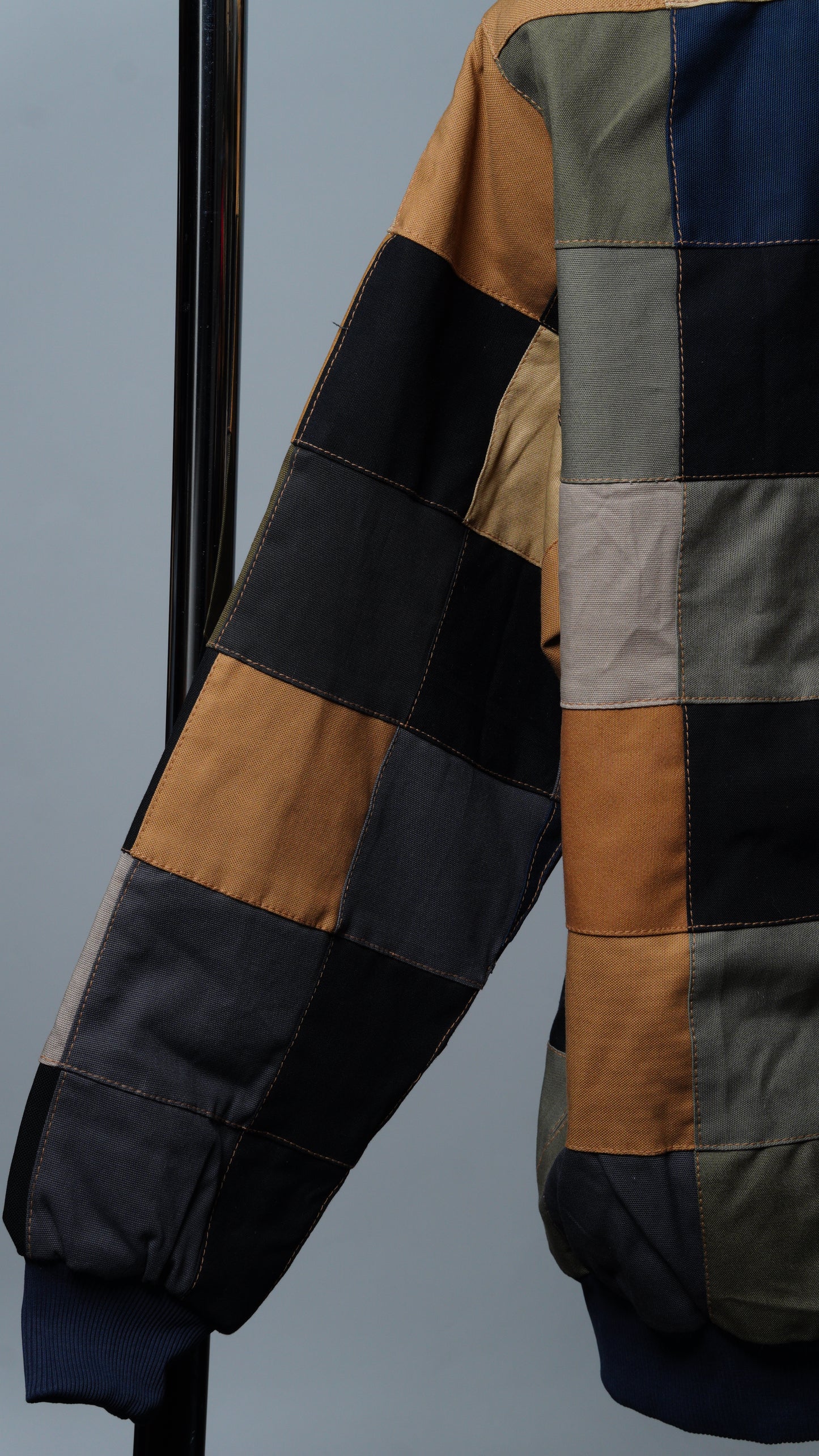 Checkered Patchwork Jacket Size M