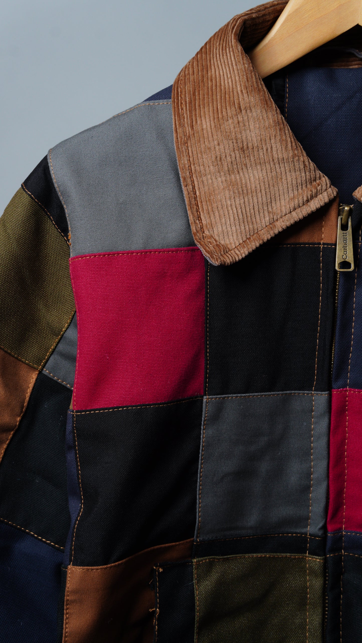 Checkered Patchwork Jacket Size S