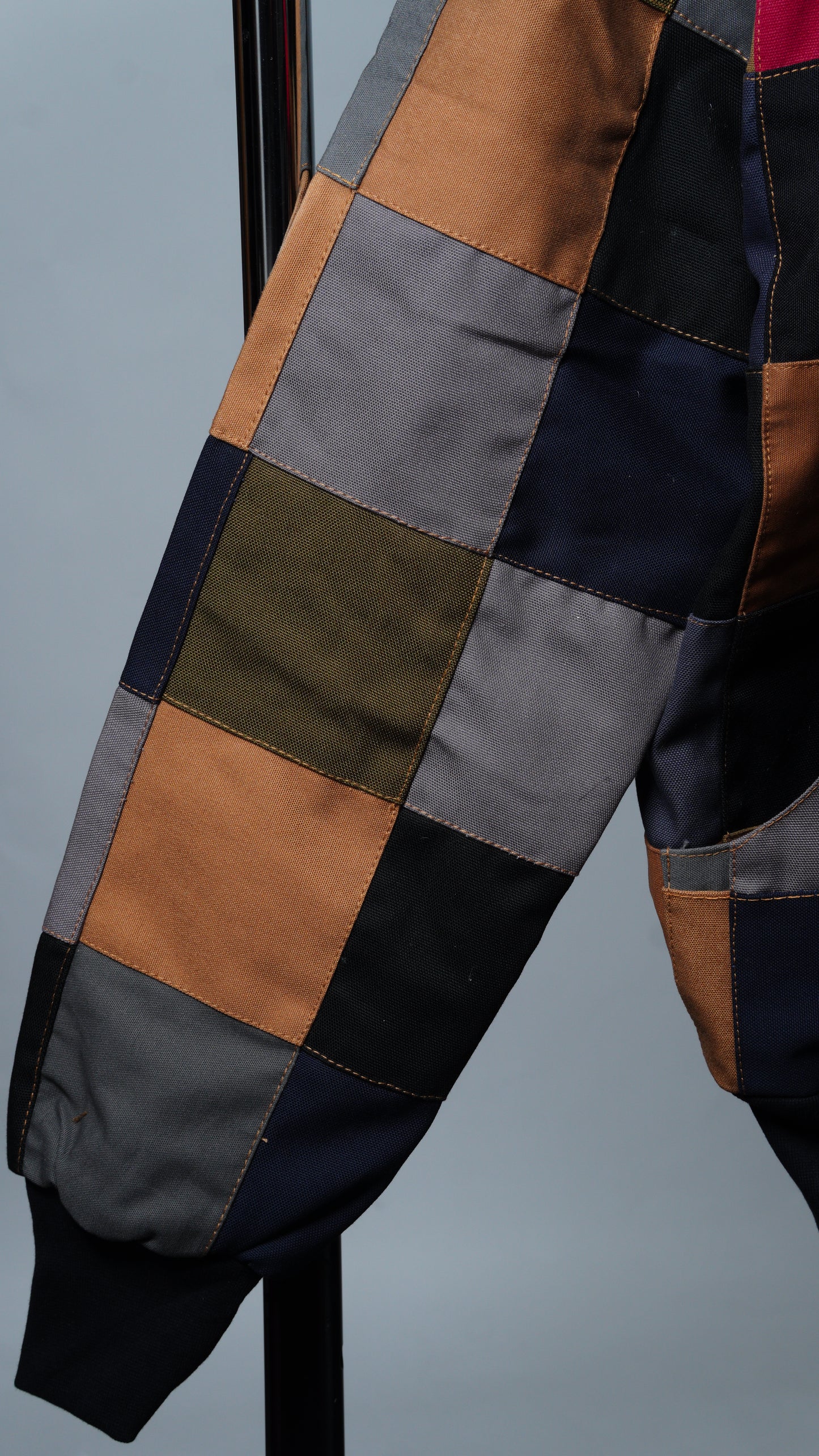 Checkered Patchwork Jacket Size S