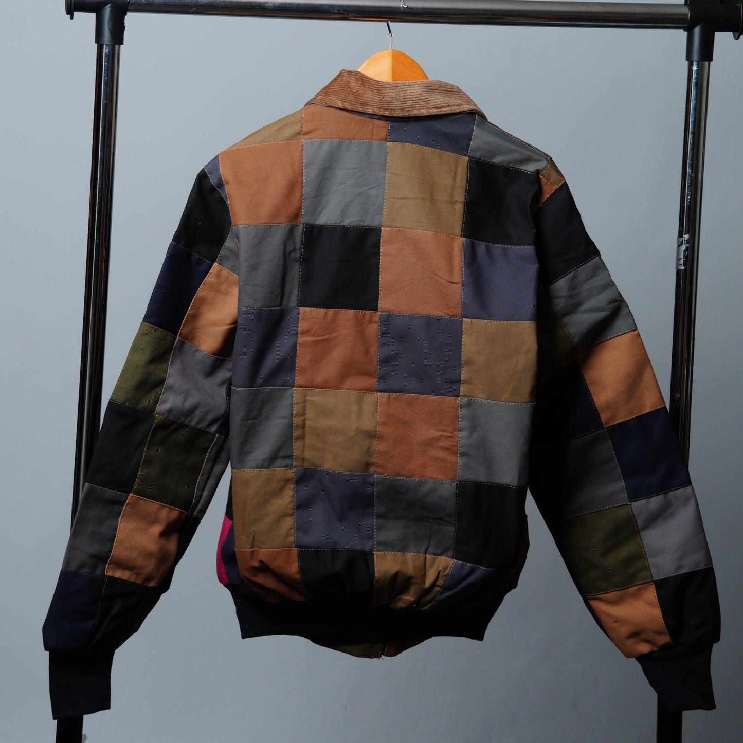 Checkered Patchwork Jacket Size S