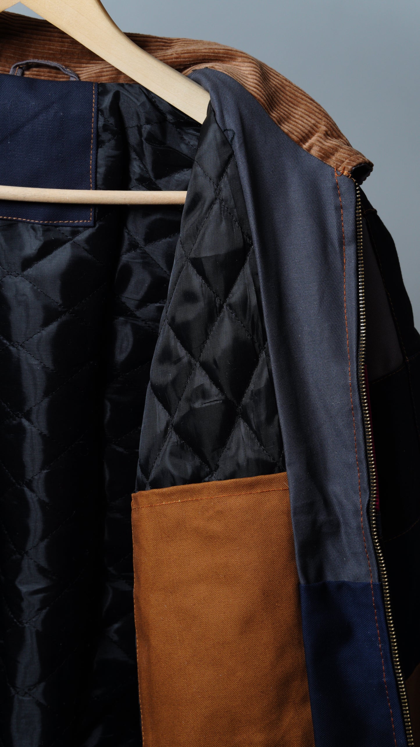 Checkered Patchwork Jacket Size S