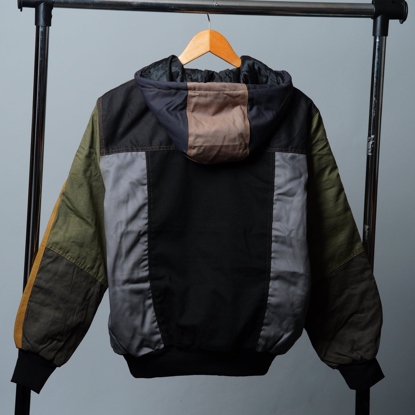 Workwear Colorblock Hooded Jacket Size S