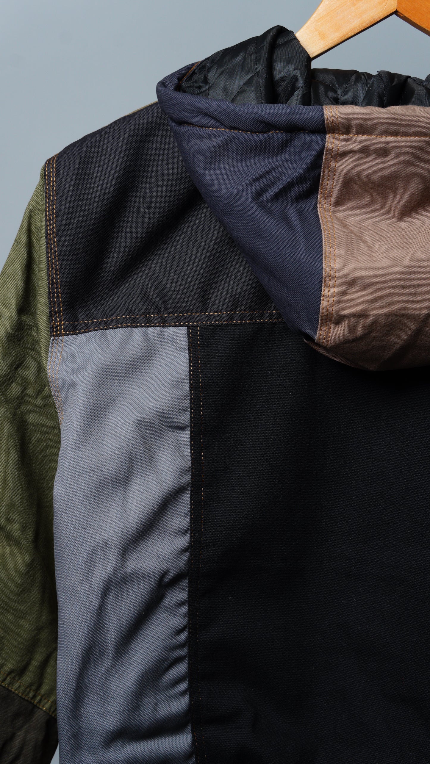 Workwear Colorblock Hooded Jacket Size S
