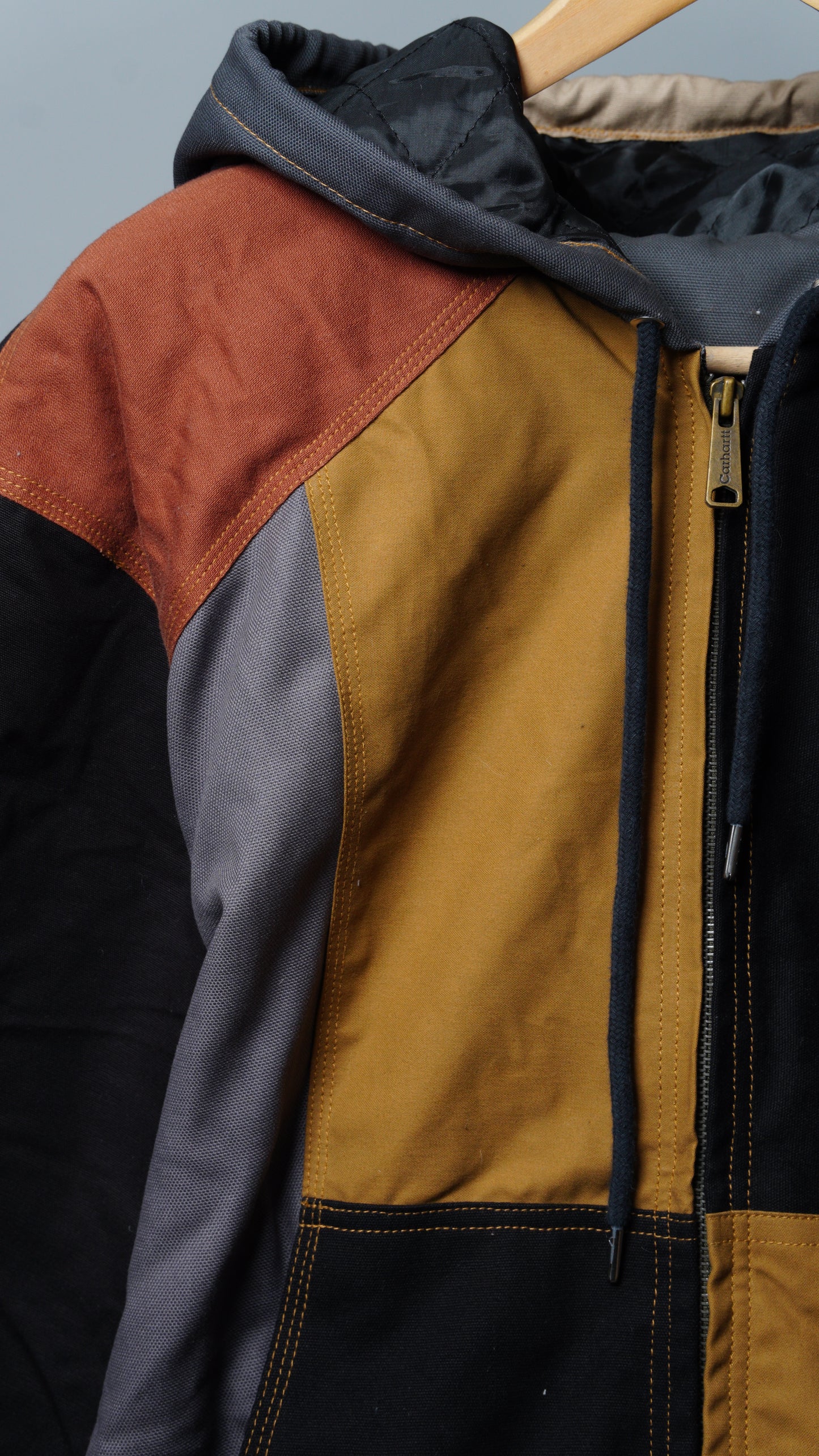 Workwear Colorblock Hooded Jacket Size XL