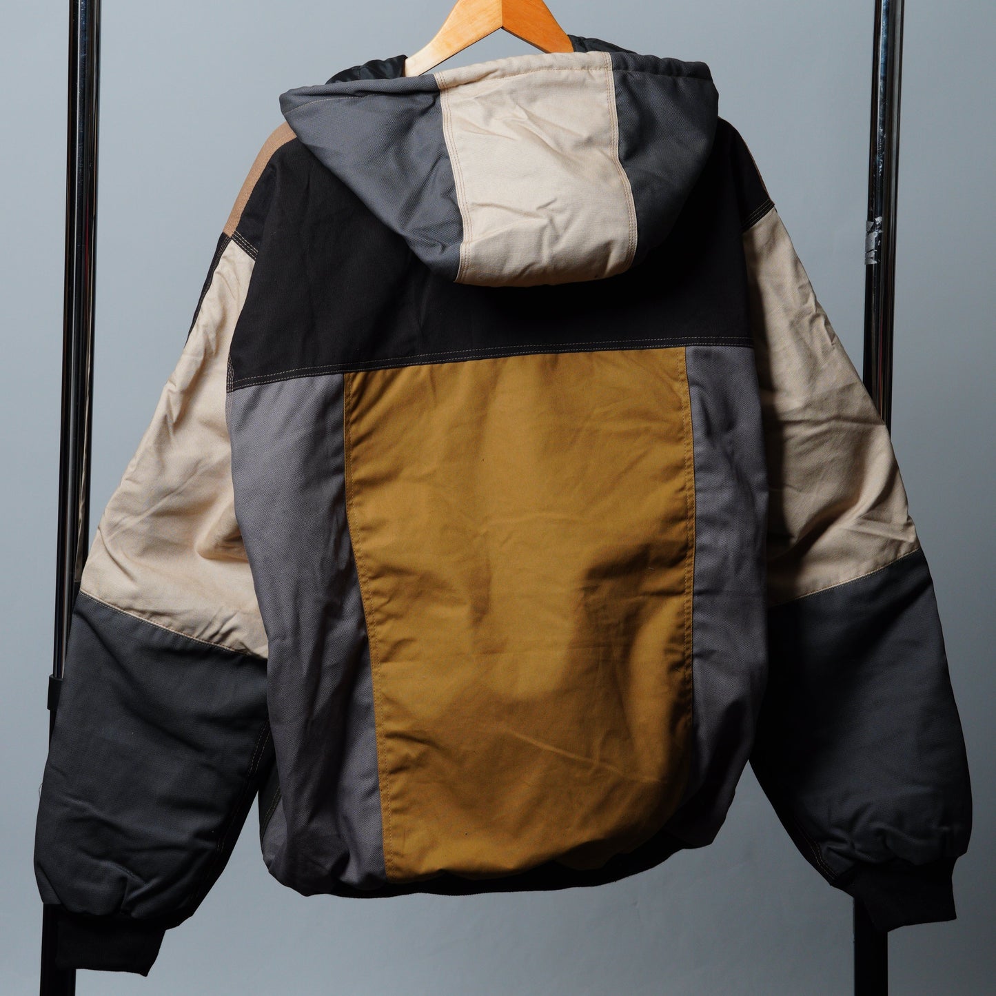 Workwear Colorblock Hooded Jacket Size XL