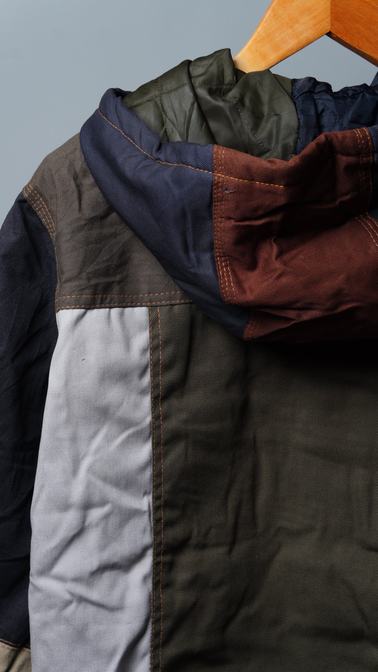 Workwear Colorblock Hooded Jacket Size S