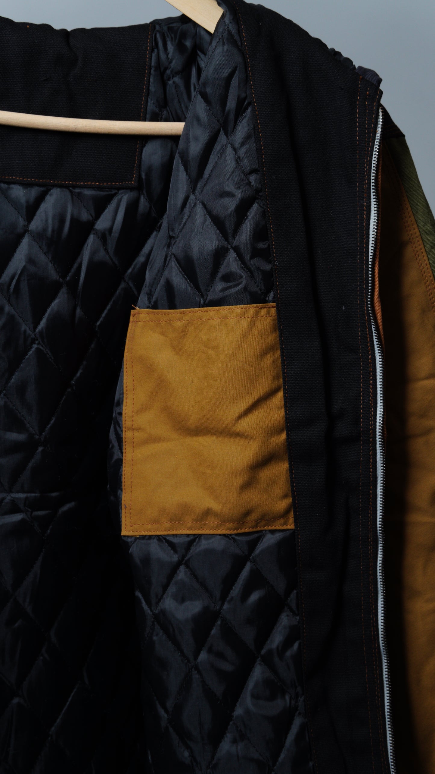 Workwear Colorblock Hooded Jacket Size S