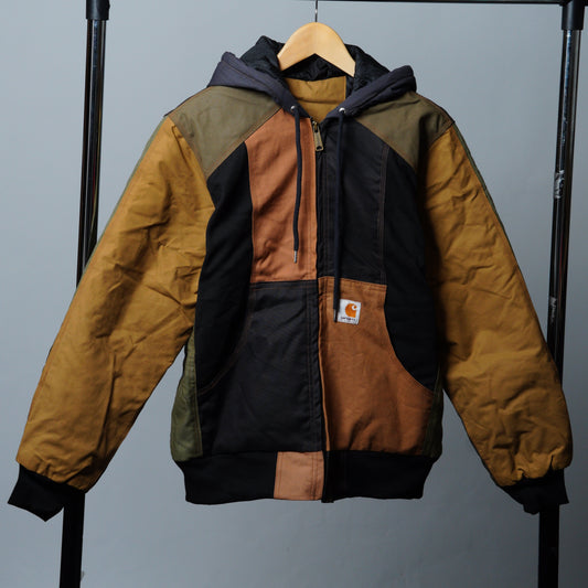 Workwear Colorblock Hooded Jacket Size S