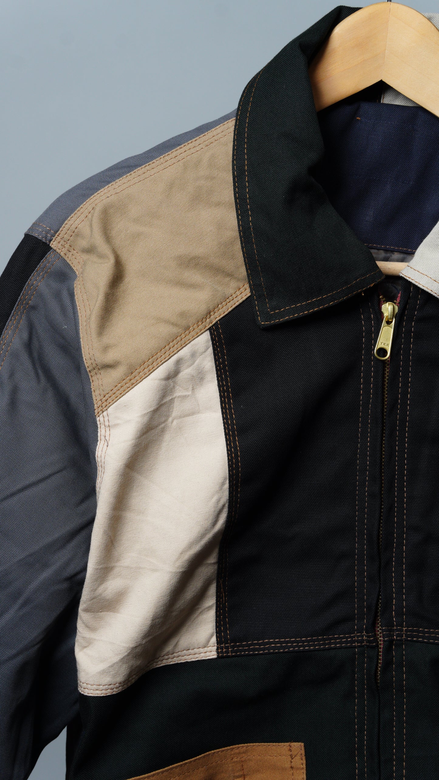 Workwear Colorblock Patch Pocket Jacket Size S