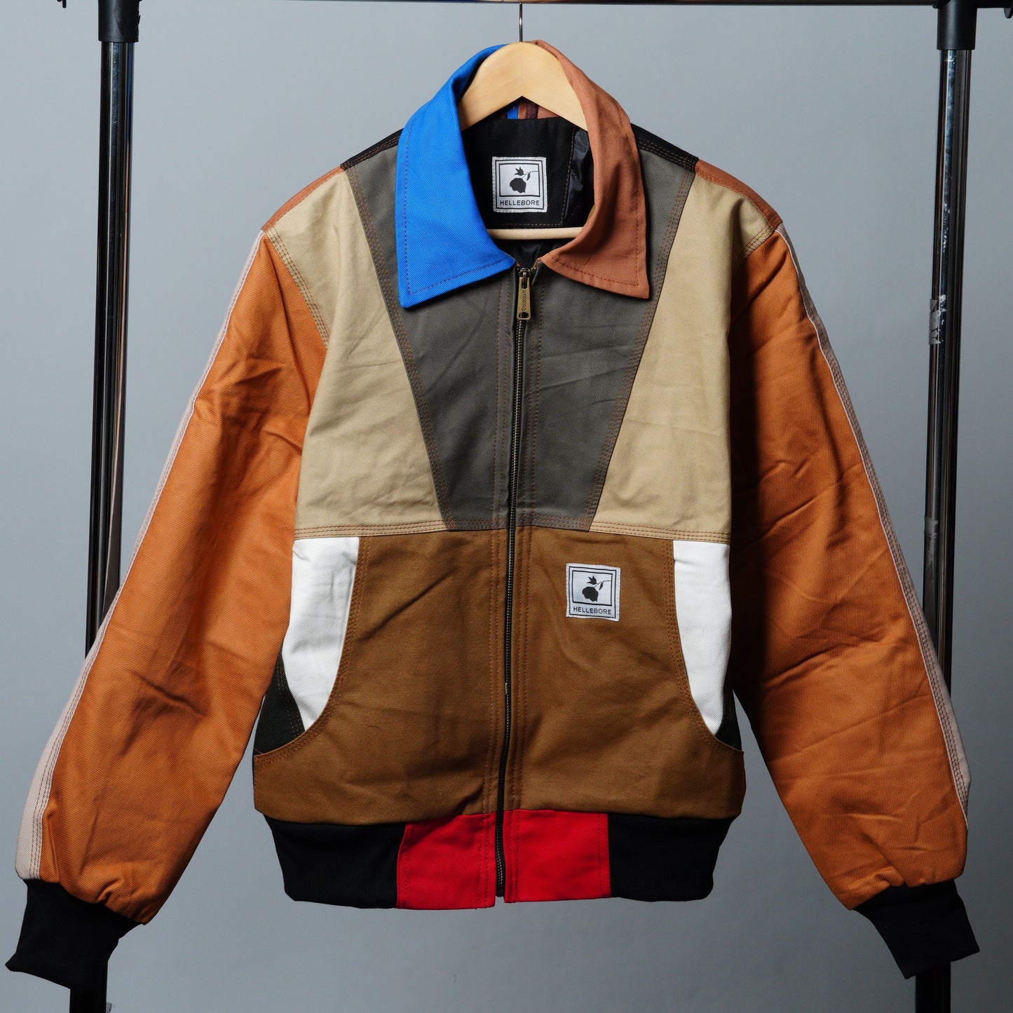 Workwear Colorblock Geometric Jacket Size M