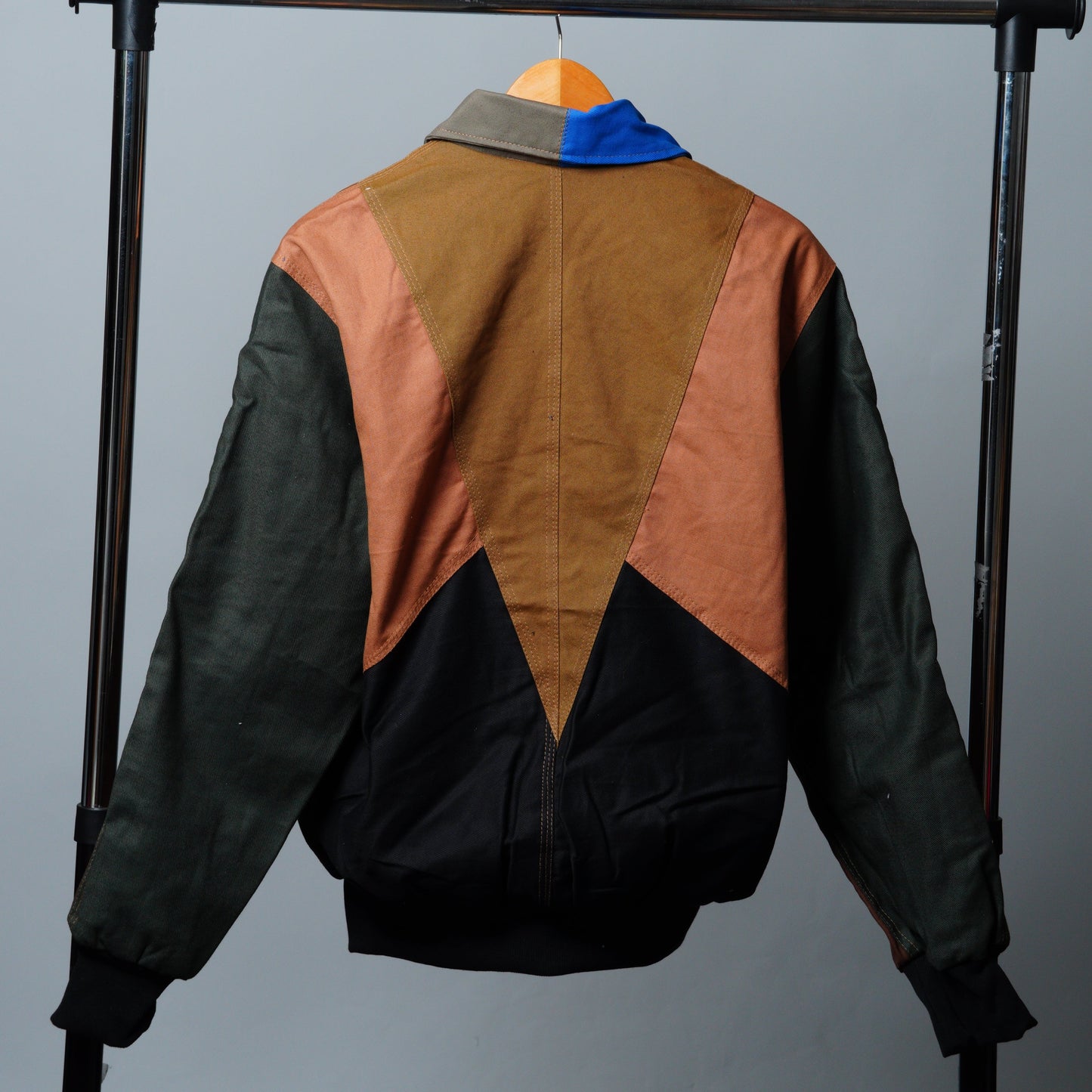 Workwear Colorblock Geometric Jacket Size L