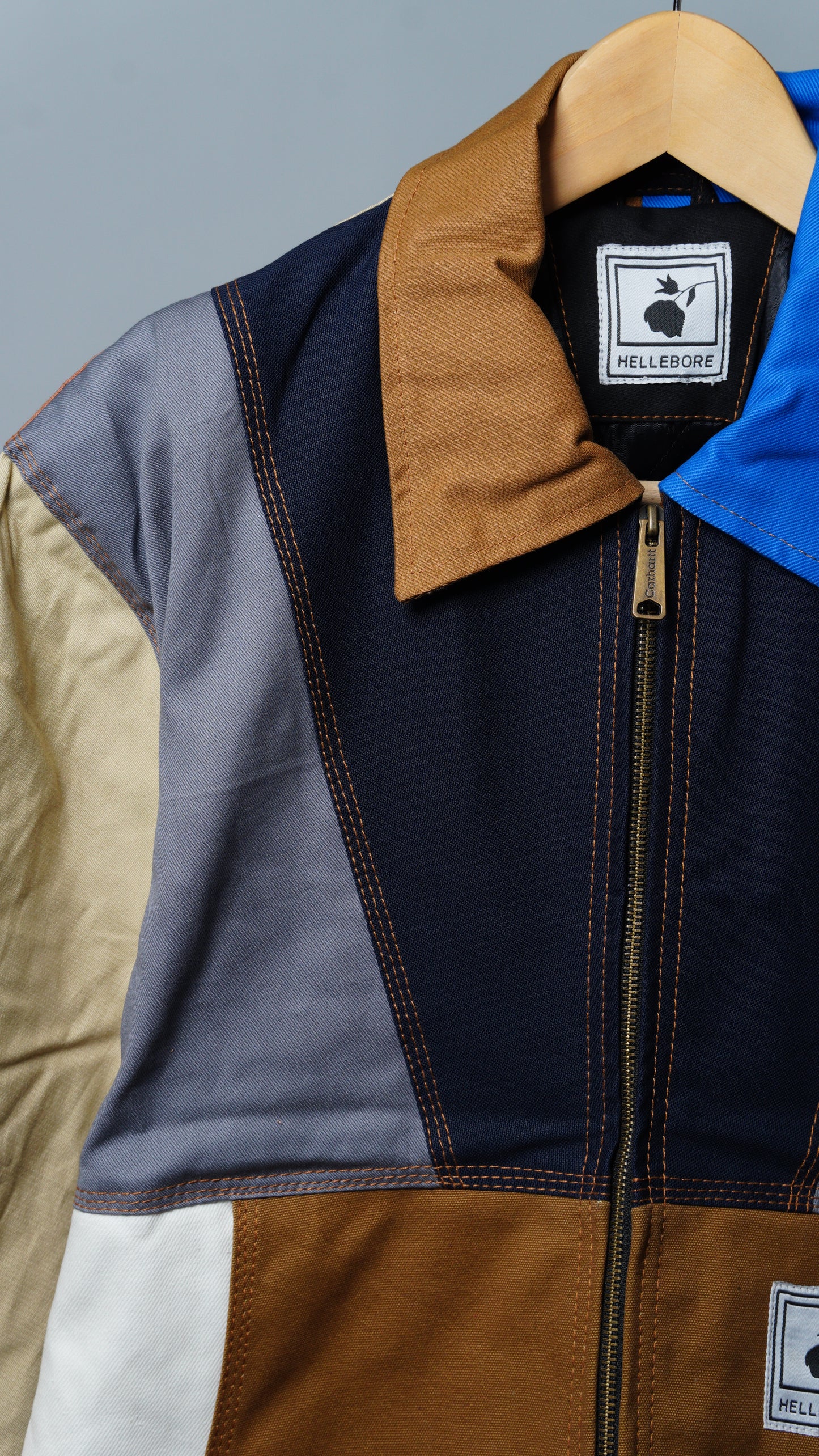Workwear Colorblock Geometric Jacket Size L