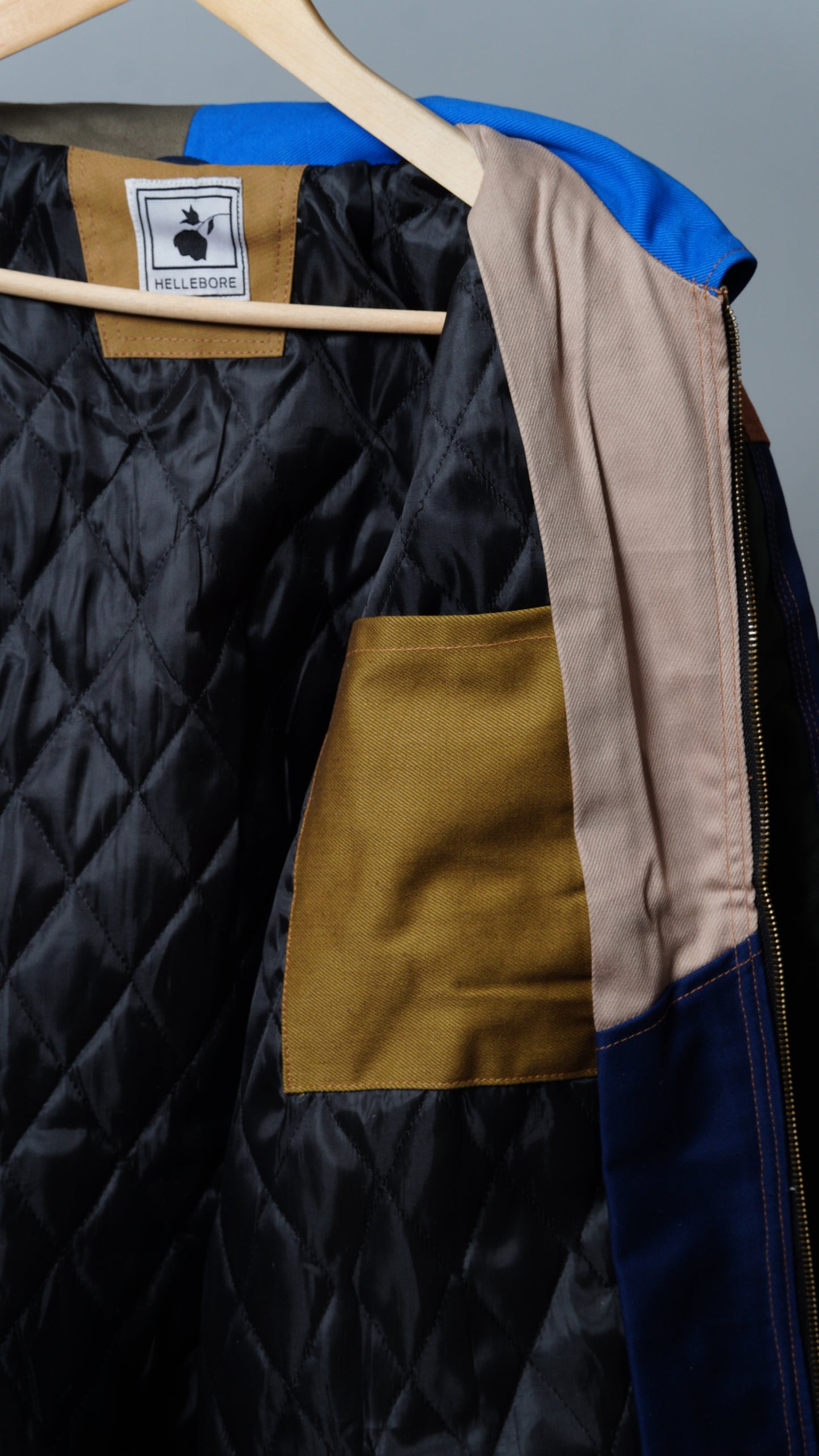 Workwear Colorblock Geometric Jacket Size L