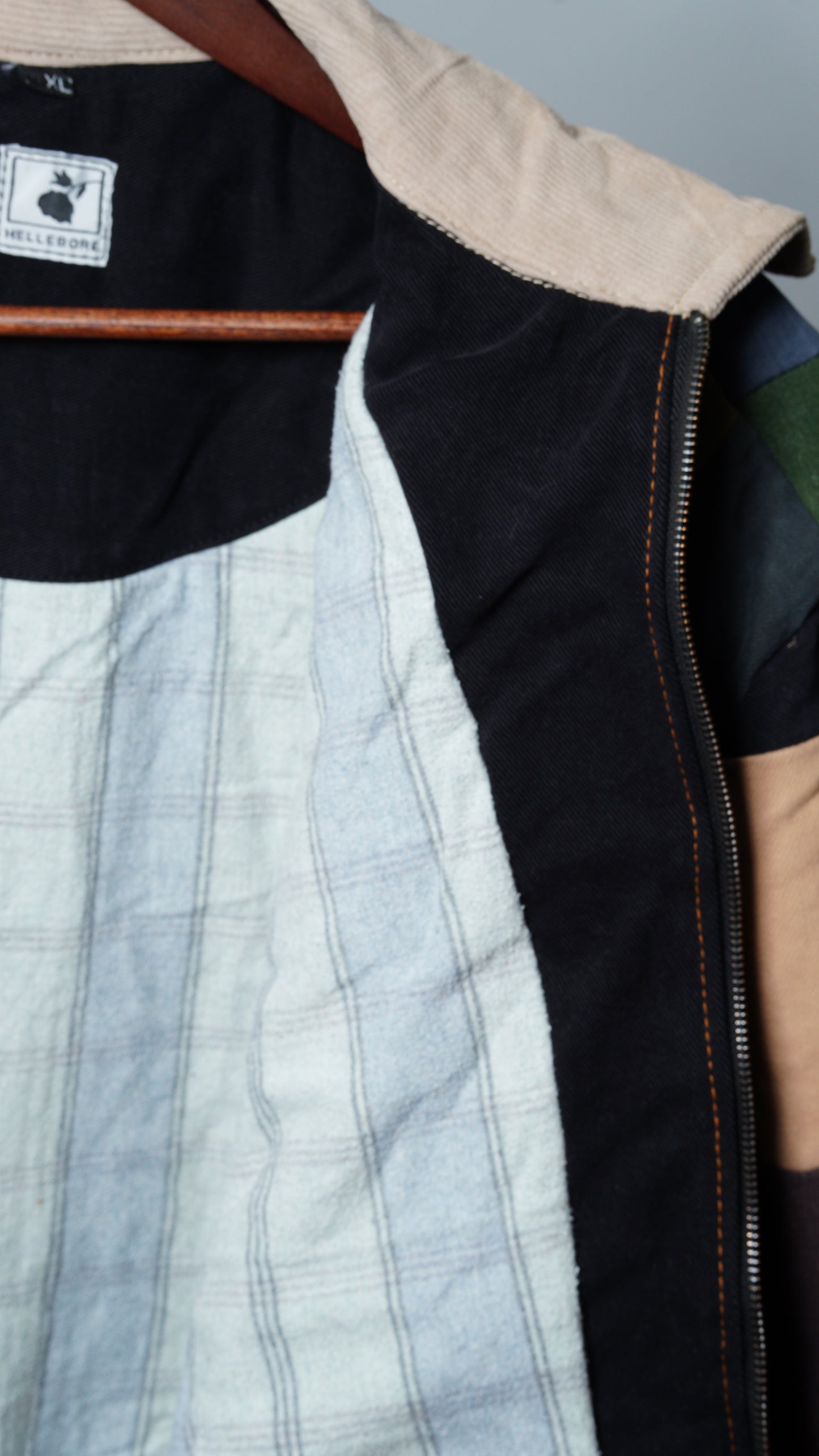 Upcycled Patchwork Jacket Size XL