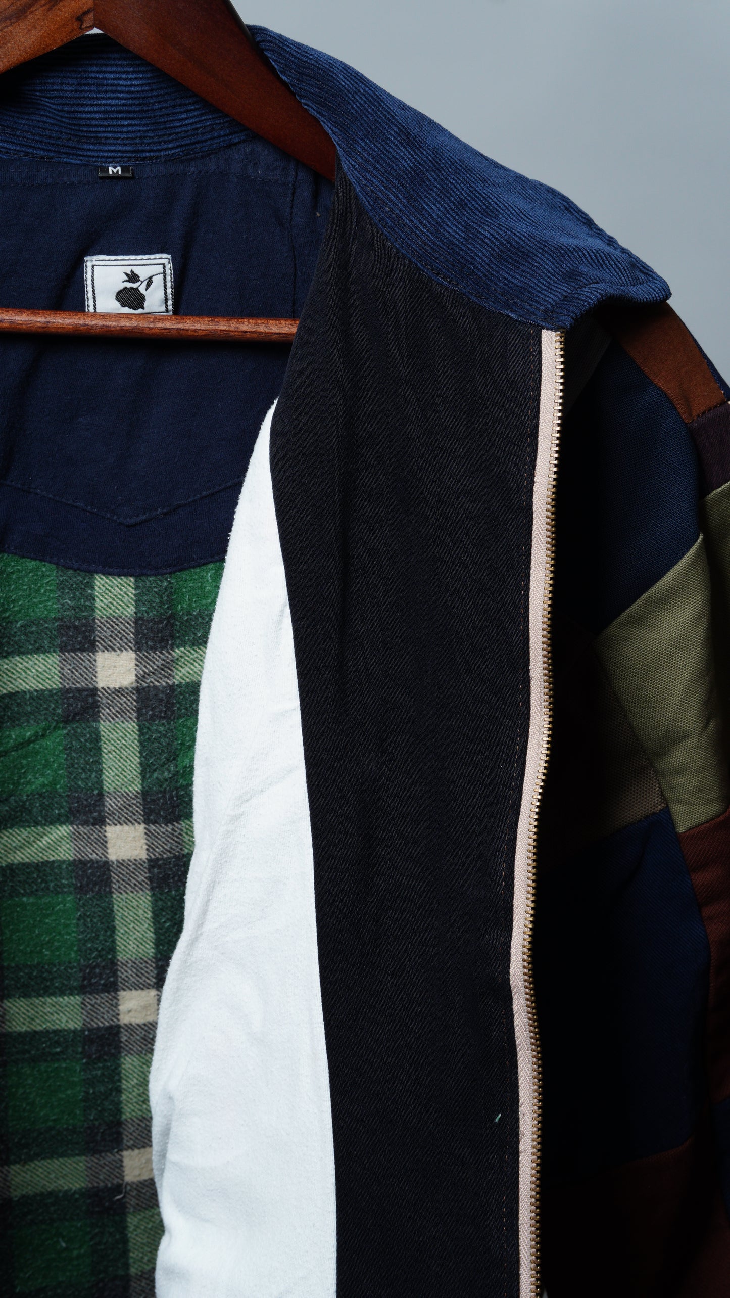 Upcycled Patchwork Jacket Size M