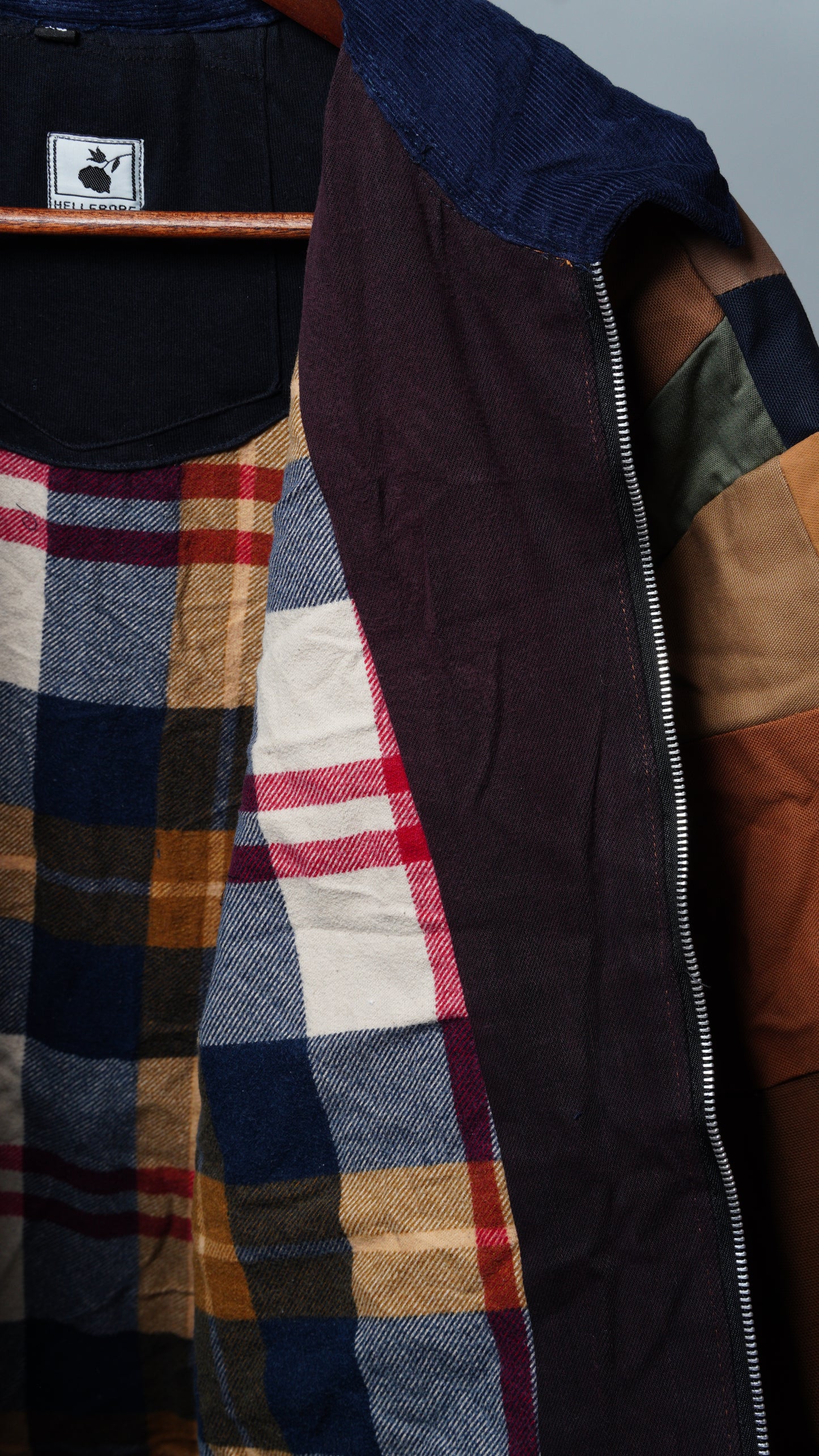 Upcycled Patchwork Jacket Size XL