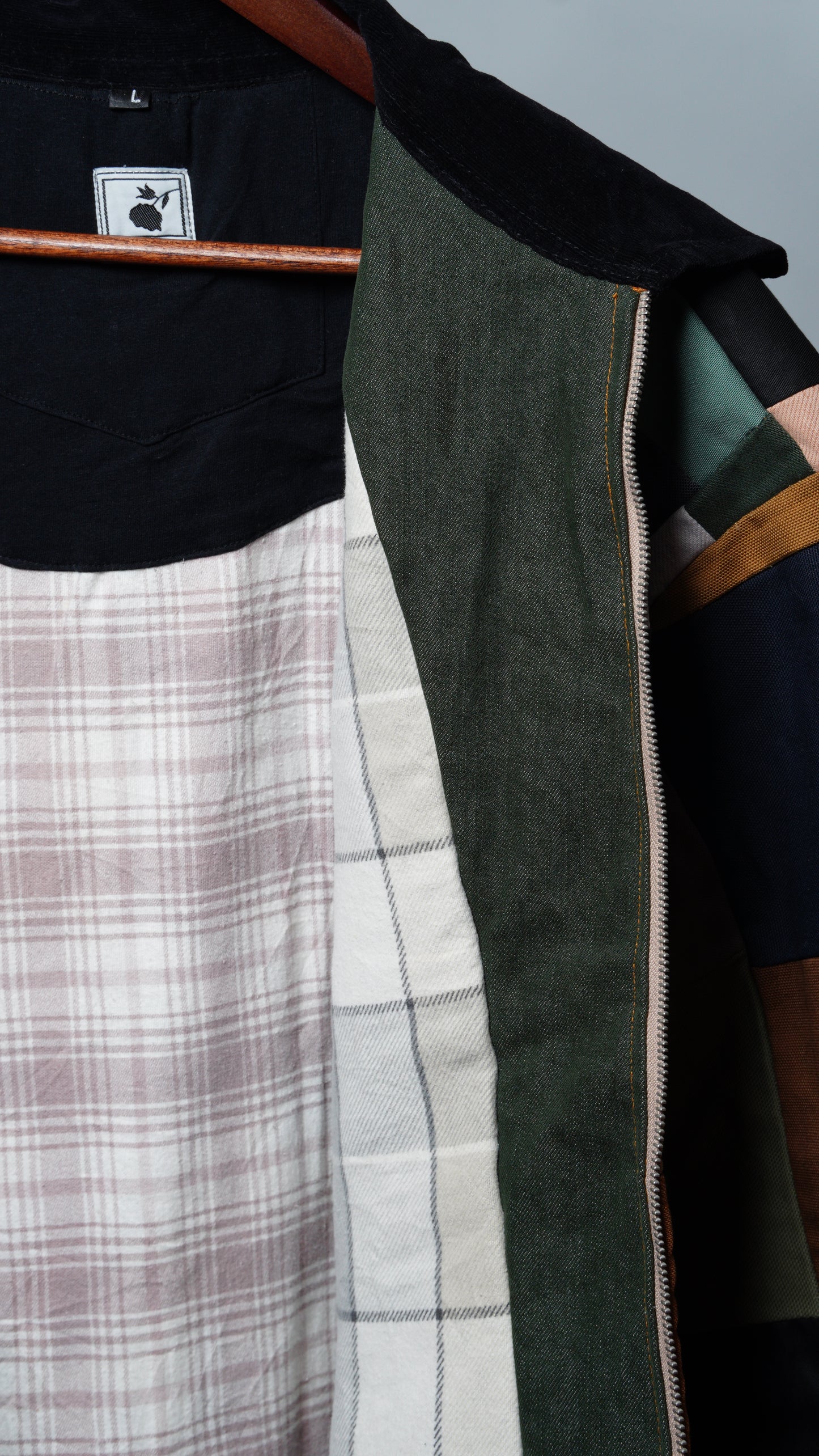 Upcycled Patchwork Jacket Size L