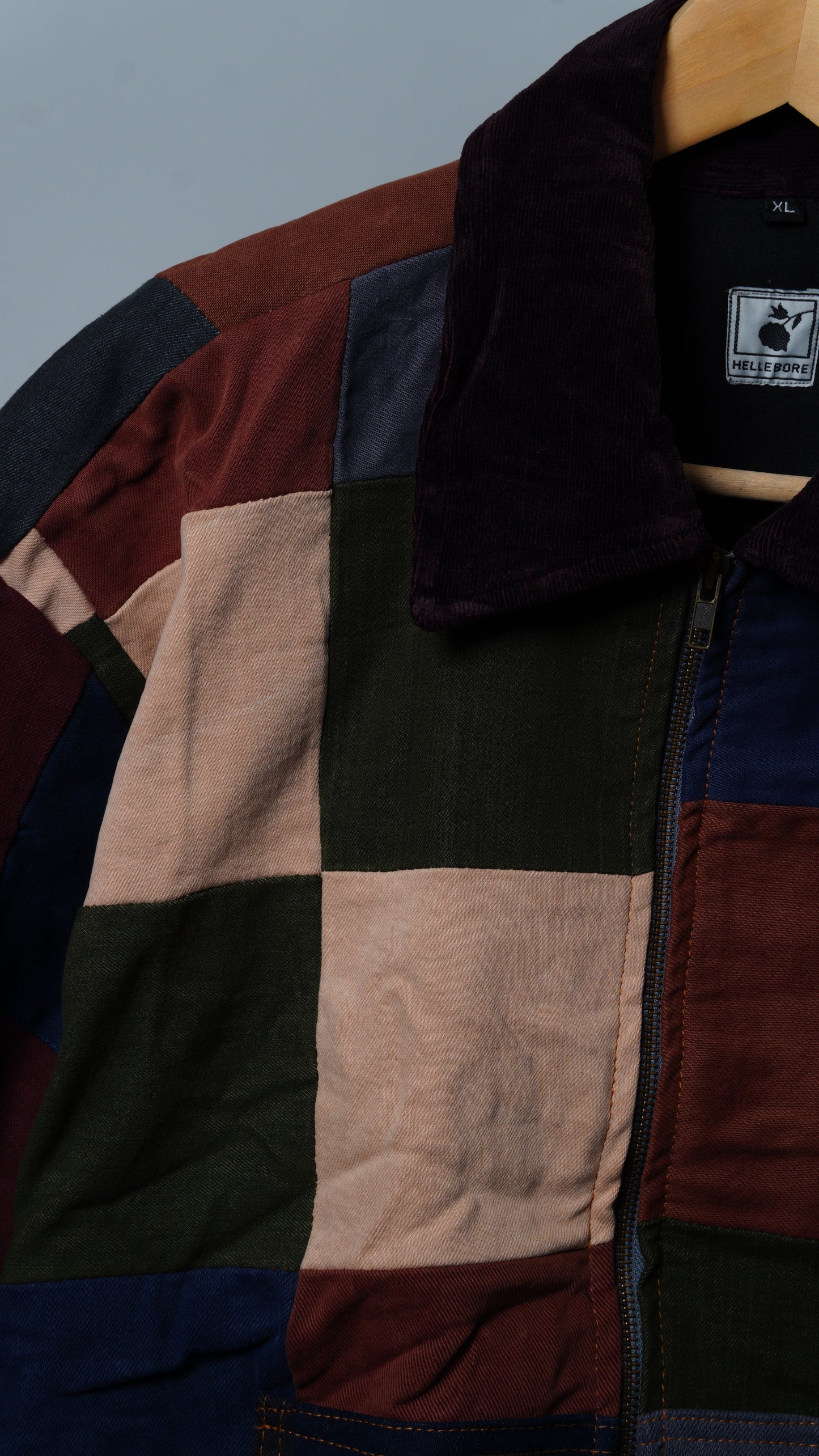 Upcycled Patchwork Jacket Size XL
