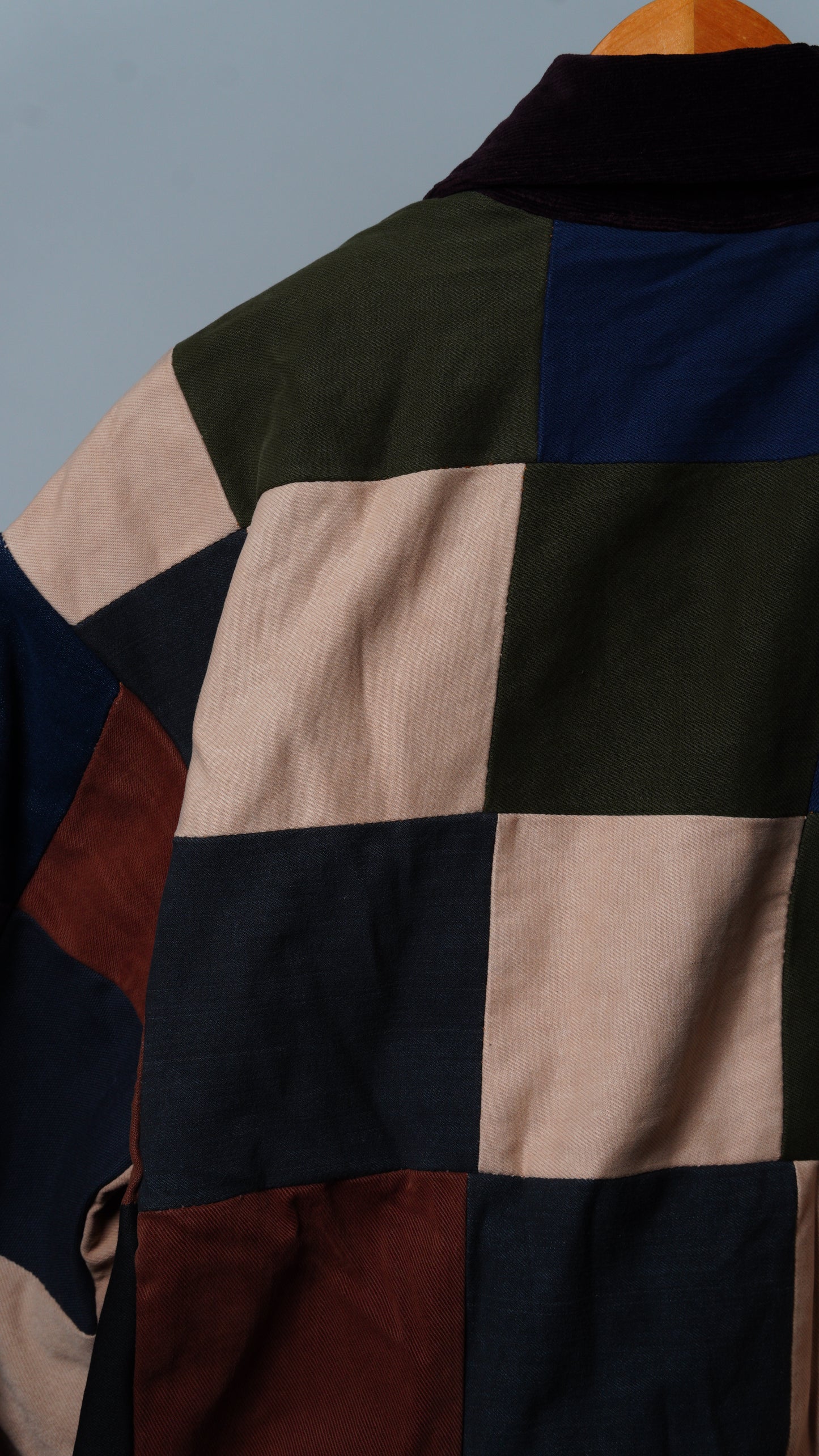 Upcycled Patchwork Jacket Size XL