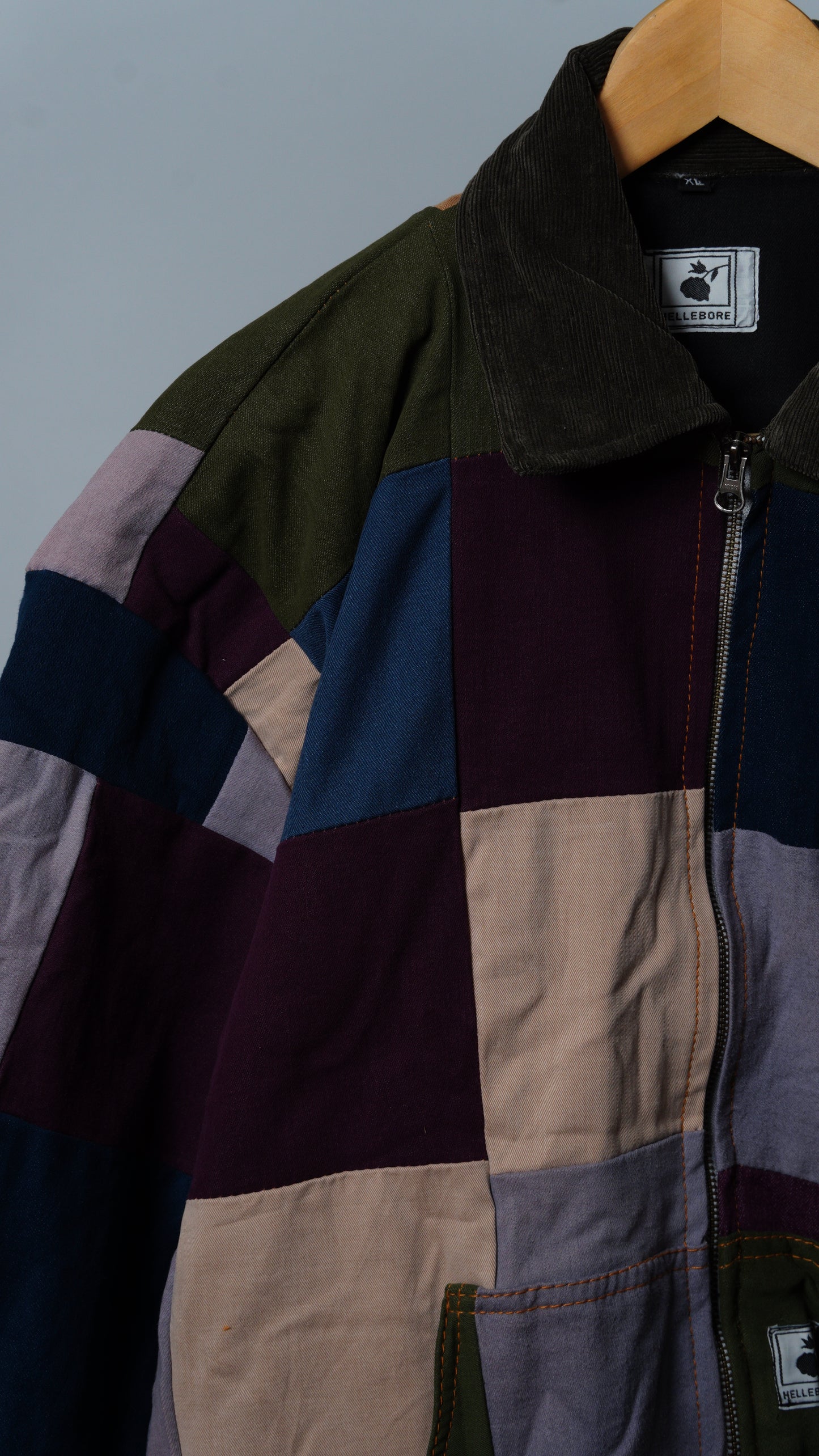 Upcycled Patchwork Jacket Size XL