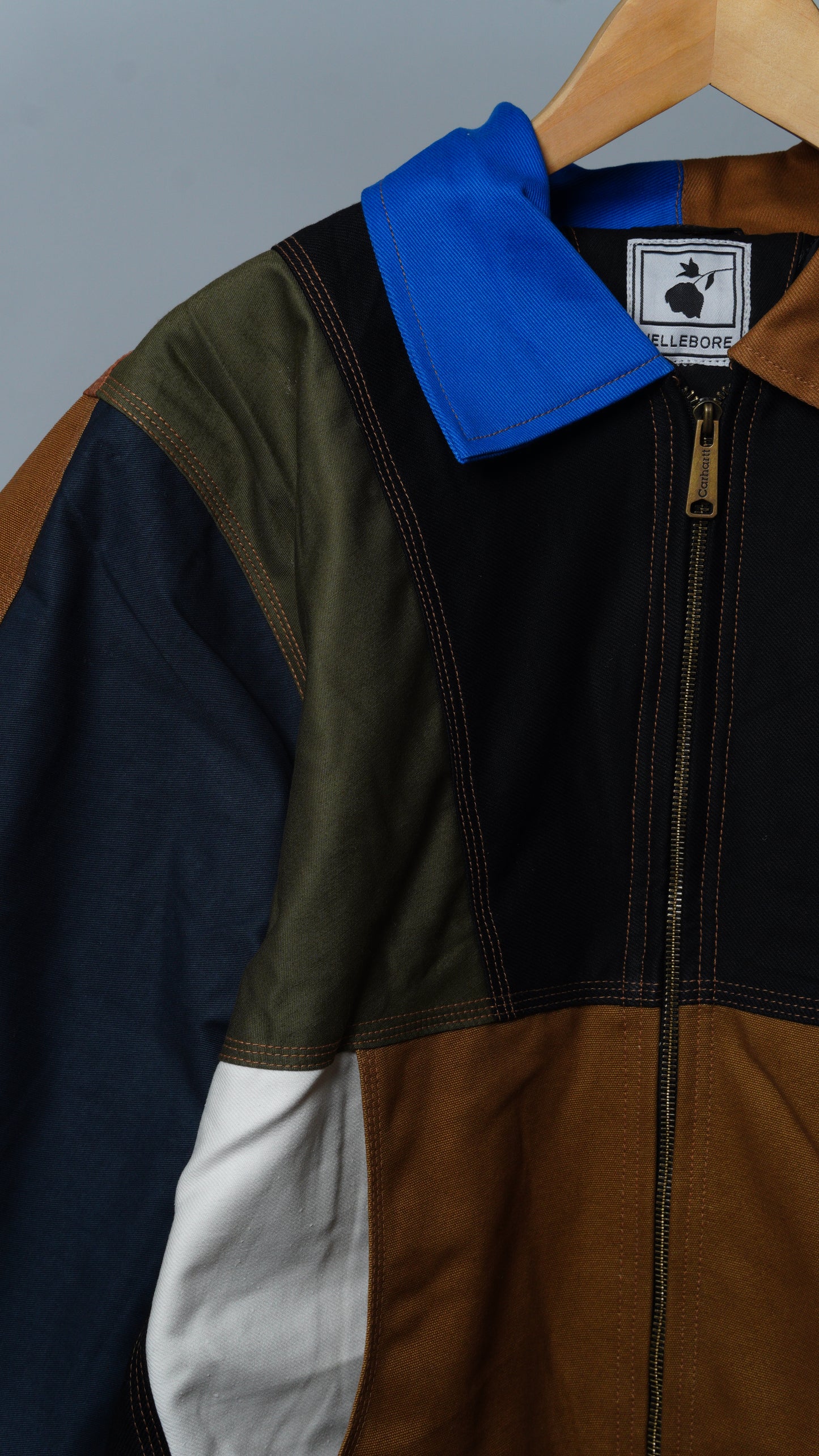 Workwear Colorblock Geometric Jacket Size M