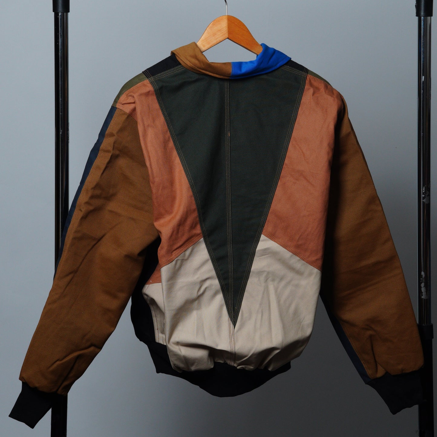 Workwear Colorblock Geometric Jacket Size M